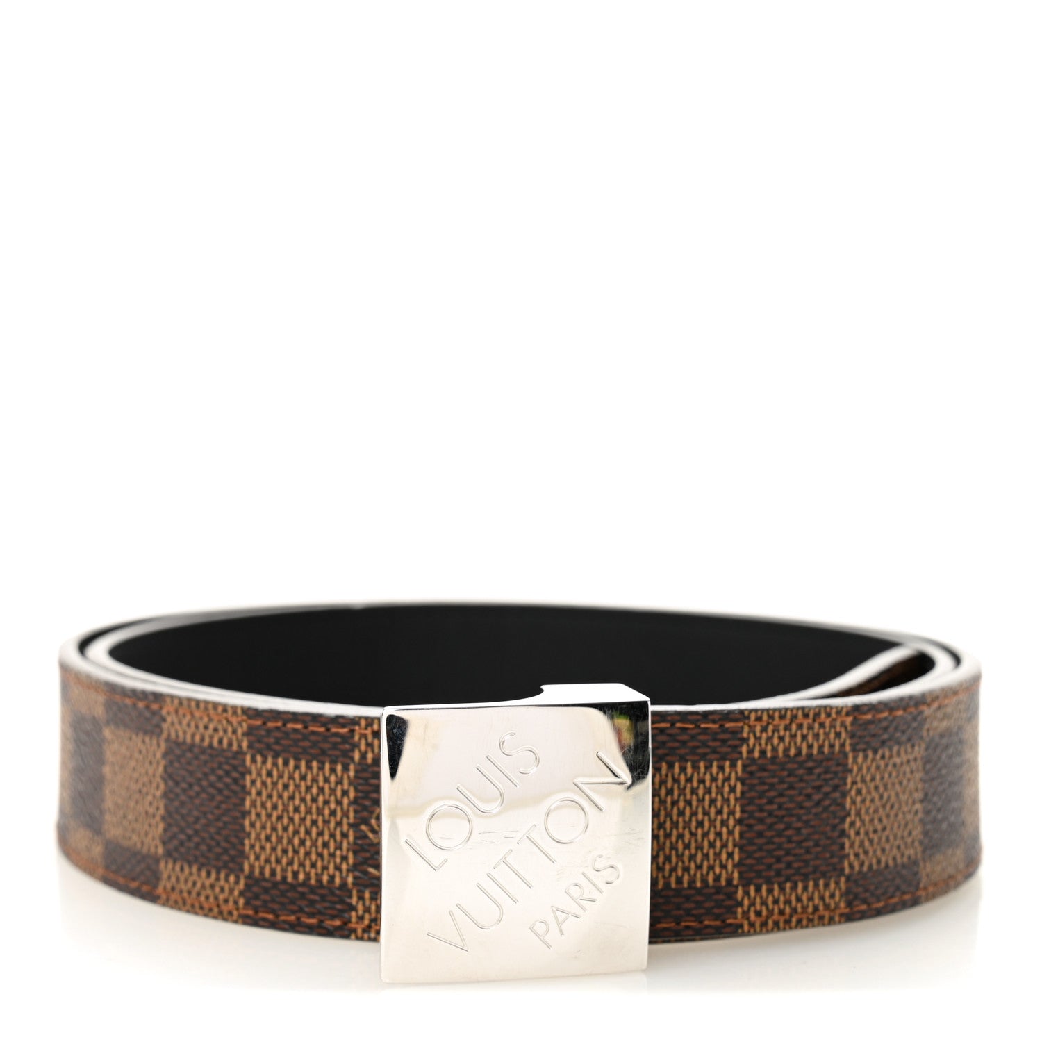 Louis Vuitton ベルト 85/34 Louis Vuitton Damier Ebene LV Paris Buckle 85 34 Belt 1814619