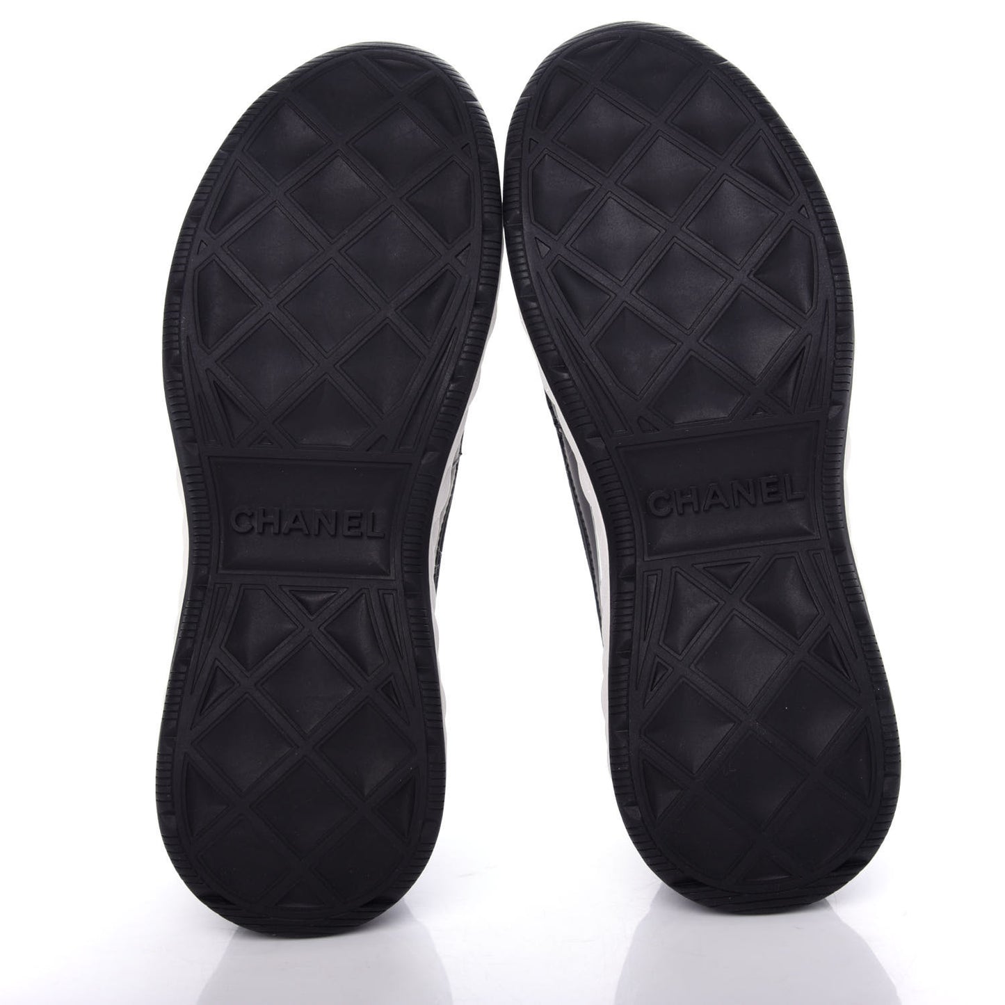 Velvet Calfskin Mixed Fibers CC Sneakers 38 Black