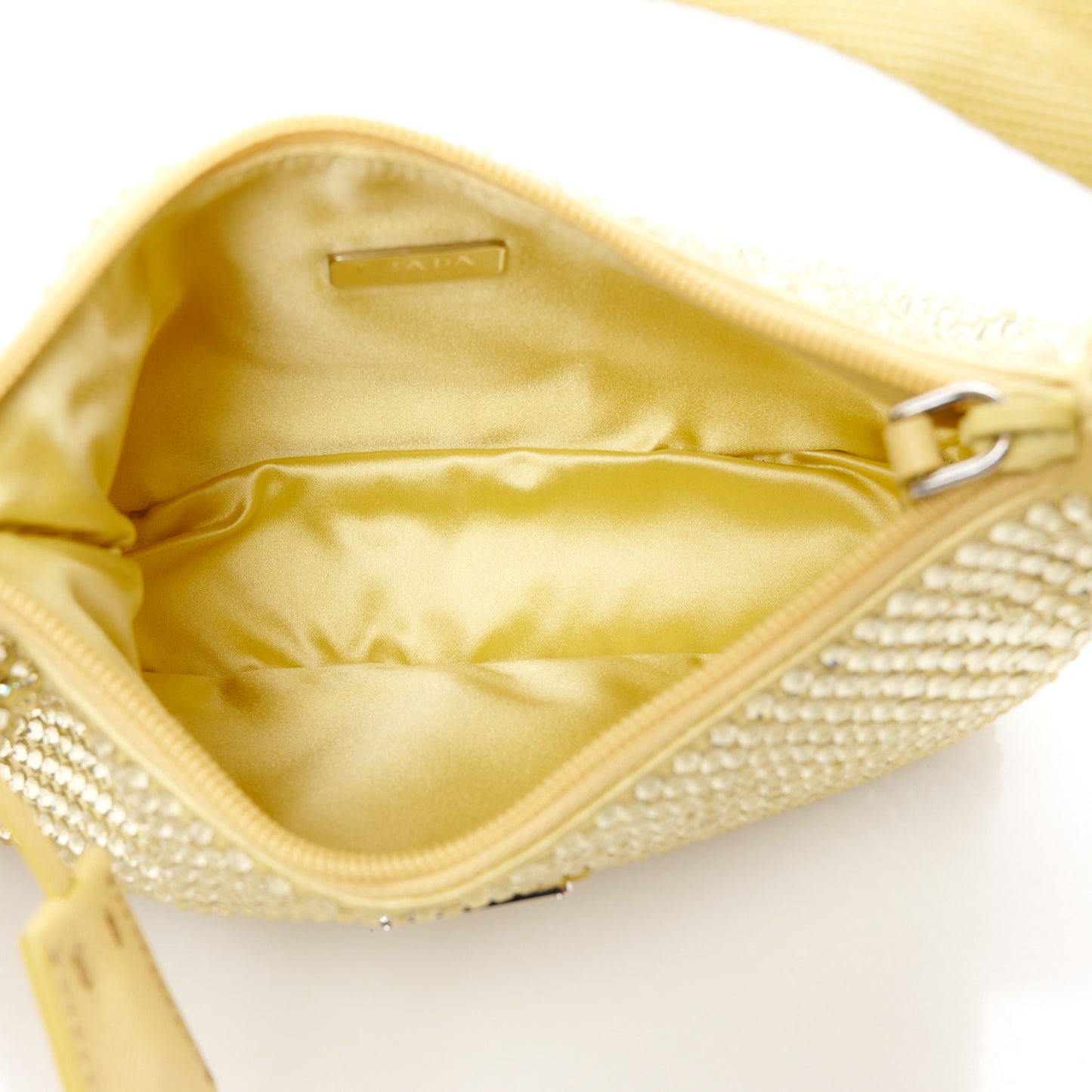 Satin Crystal Mini Re-Edition 2000 Bag Ananas