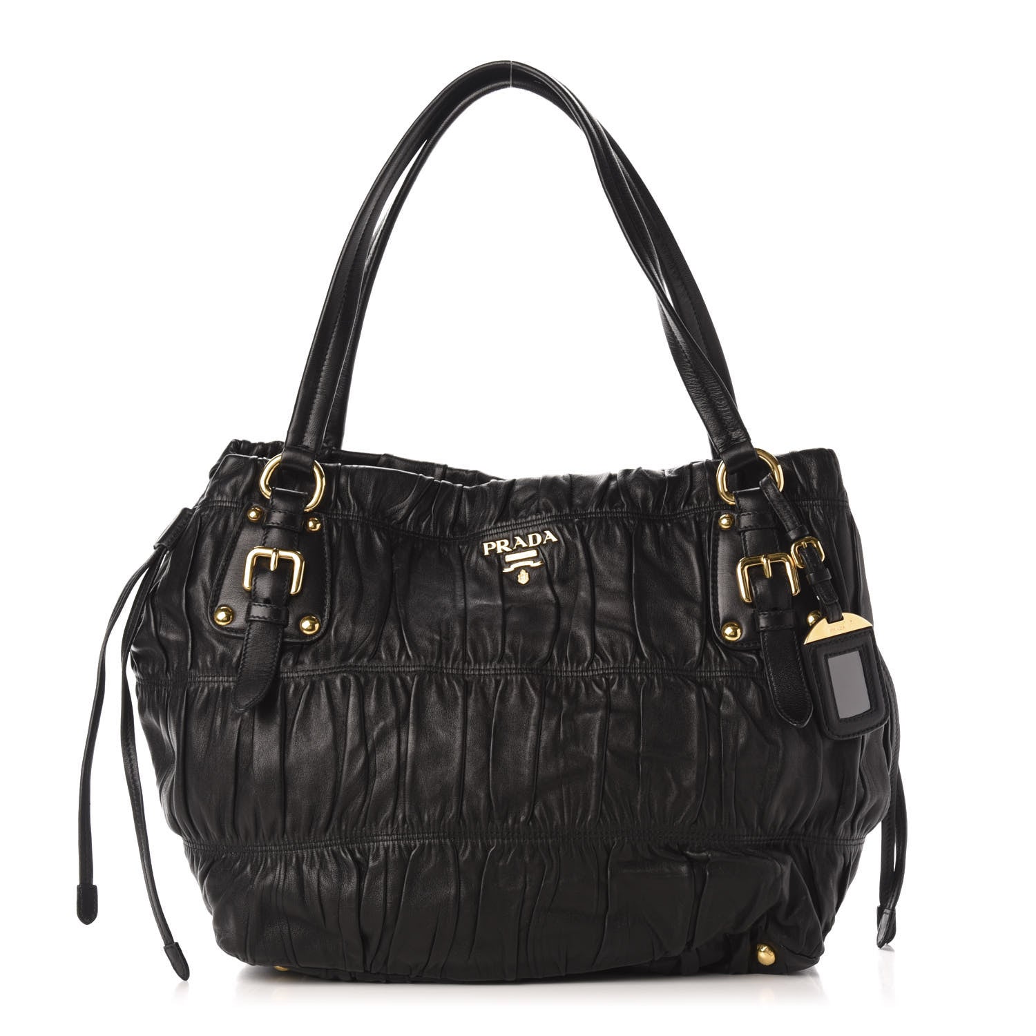 Prada Nappa Gaufre Antik Tote Black 1 of 11