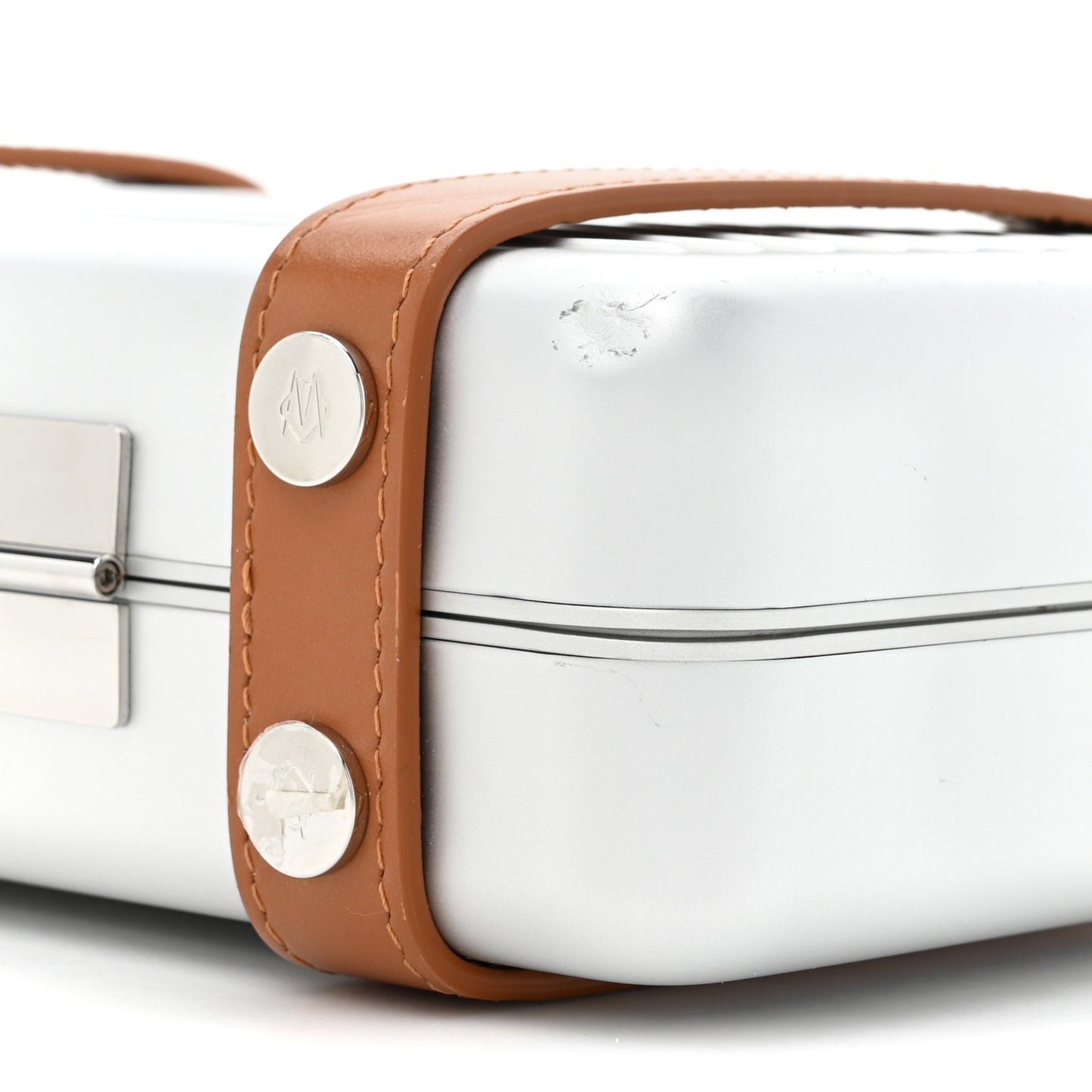 Aluminum Personal Cross-Body Bag Silver
