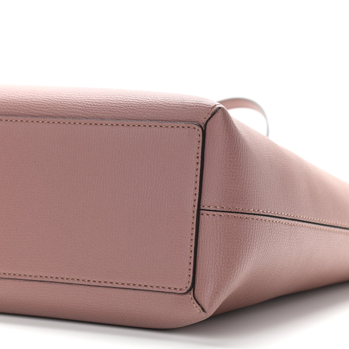 Grainy Calfskin Haymarket Check Medium Reversible Tote Light Elderberry