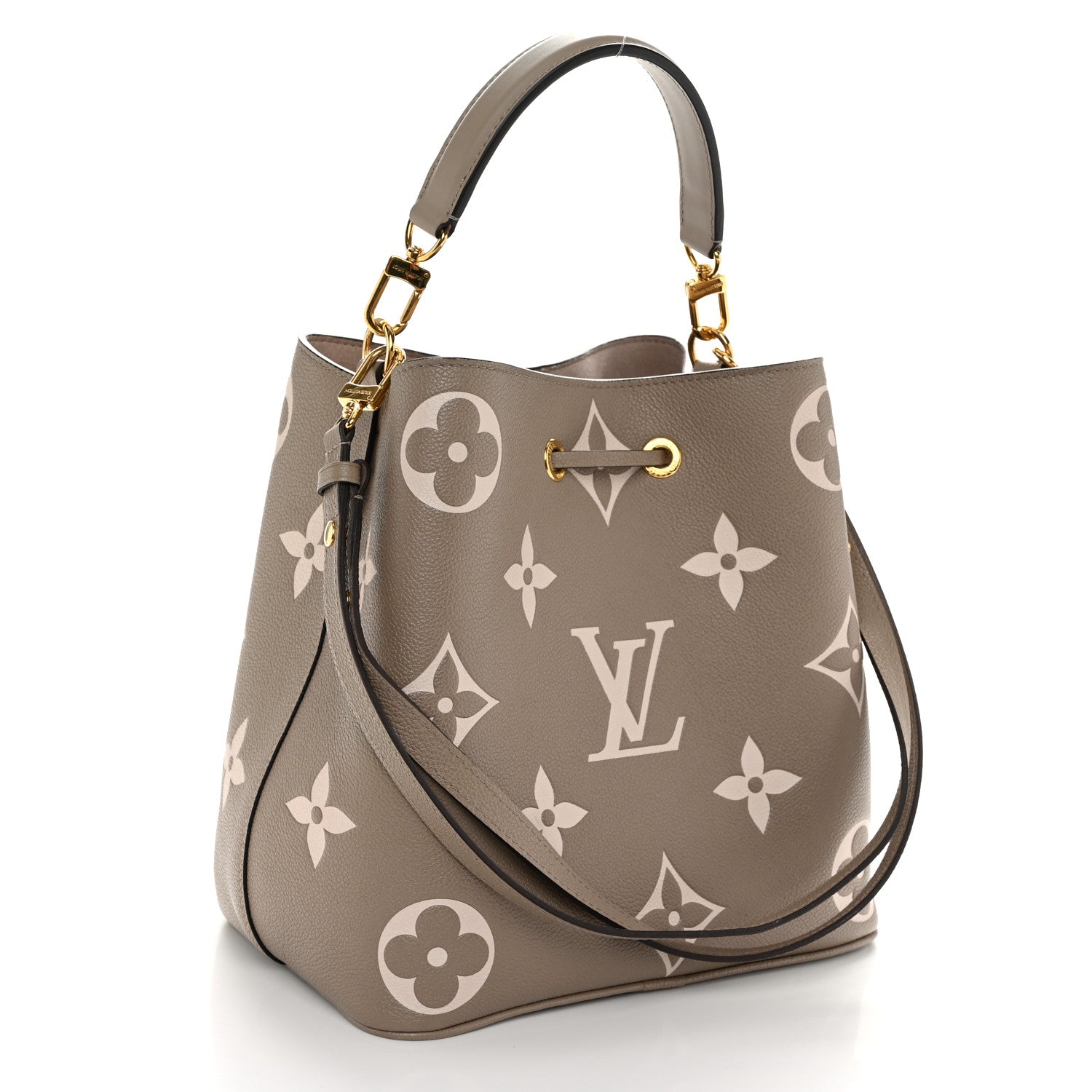 Louis Vuitton Empreinte Monogram Giant Neonoe MM Tourterelle Creme 4 of 12