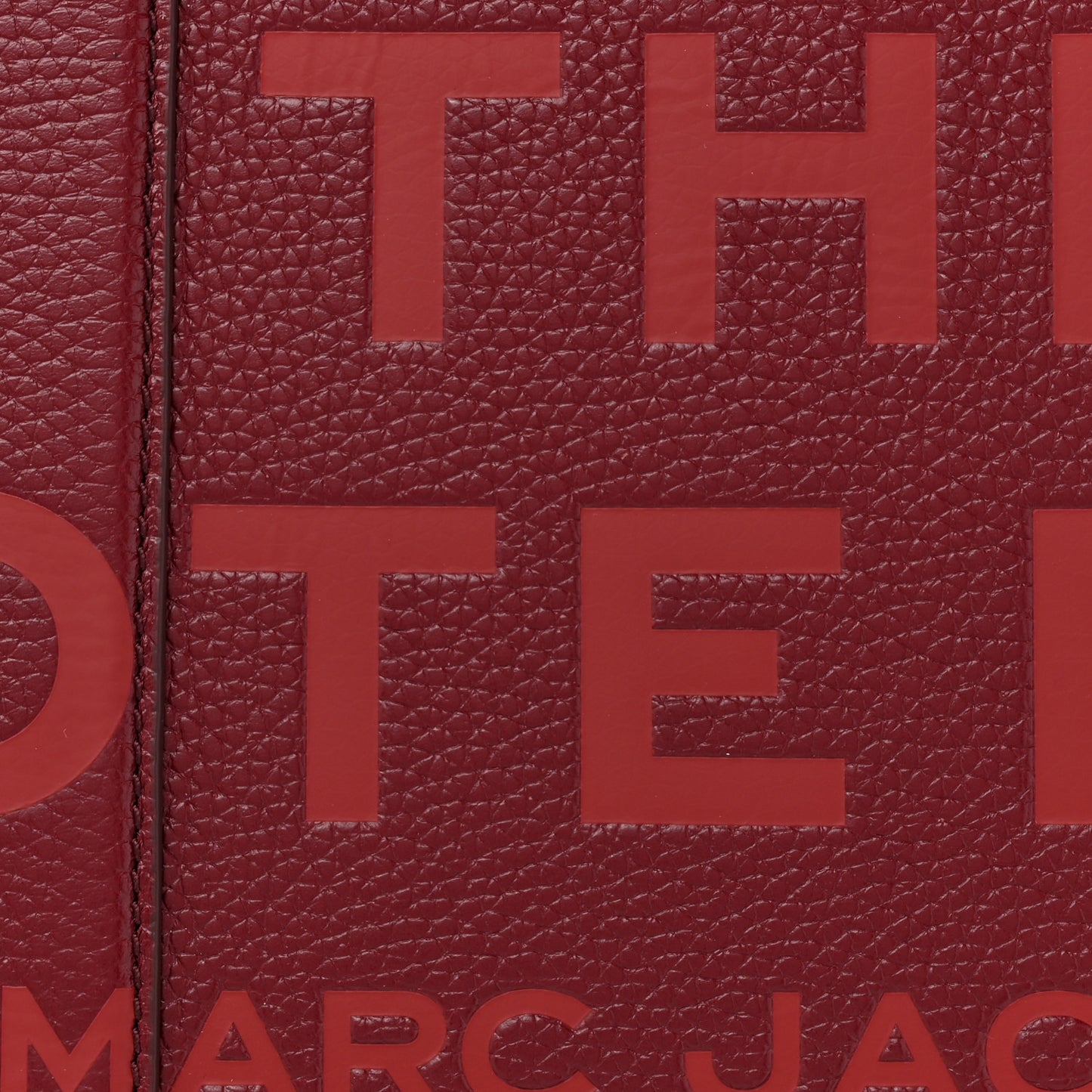 Grained Calfskin Large The Tote Bag Cherry