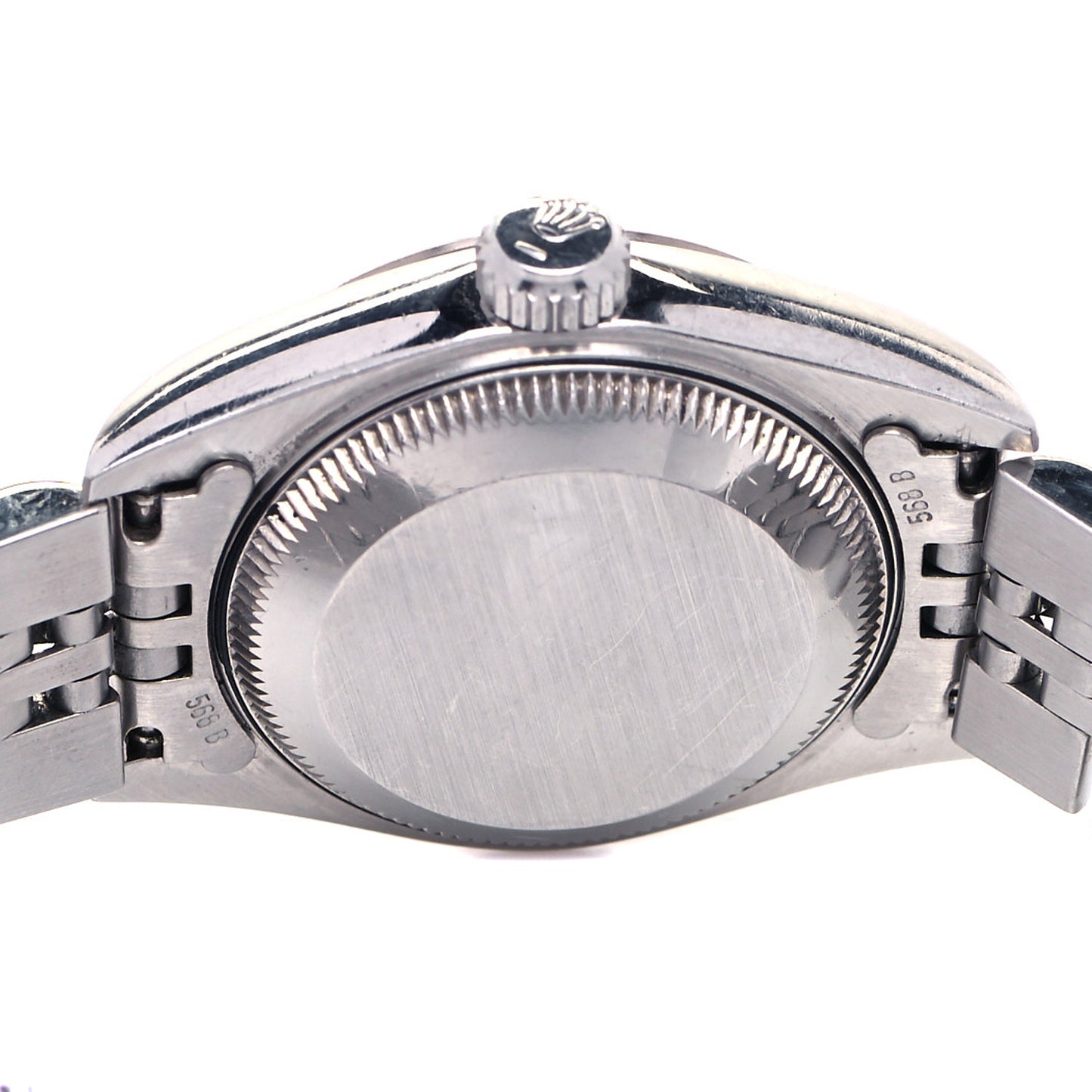 Stainless Steel 18K White Gold 26mm Oyster Perpetual Datejust Watch Blue Roman 69174