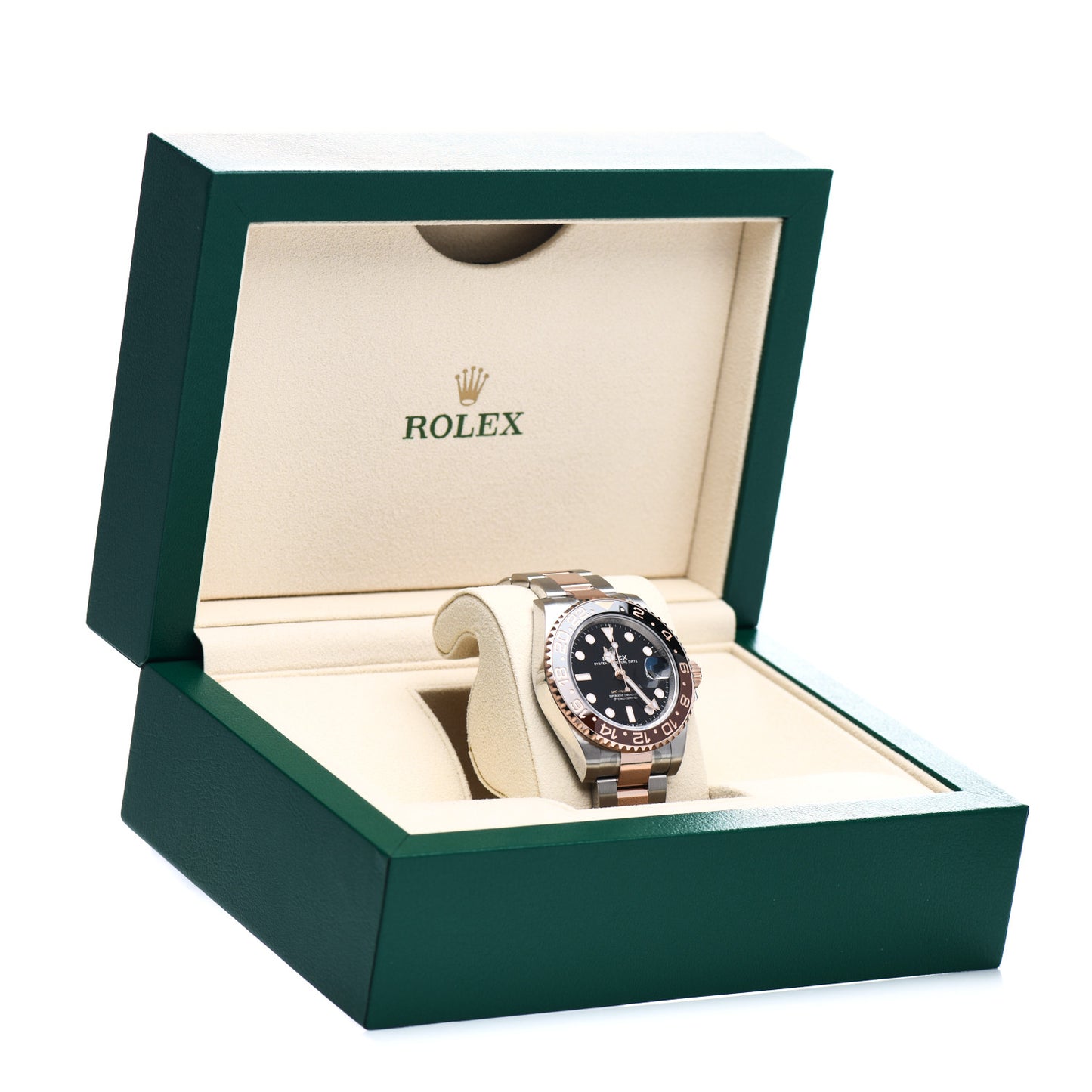 Stainless Steel 18K Everose Gold 40mm GMT-Master II Root Beer Watch 126711CHNR
