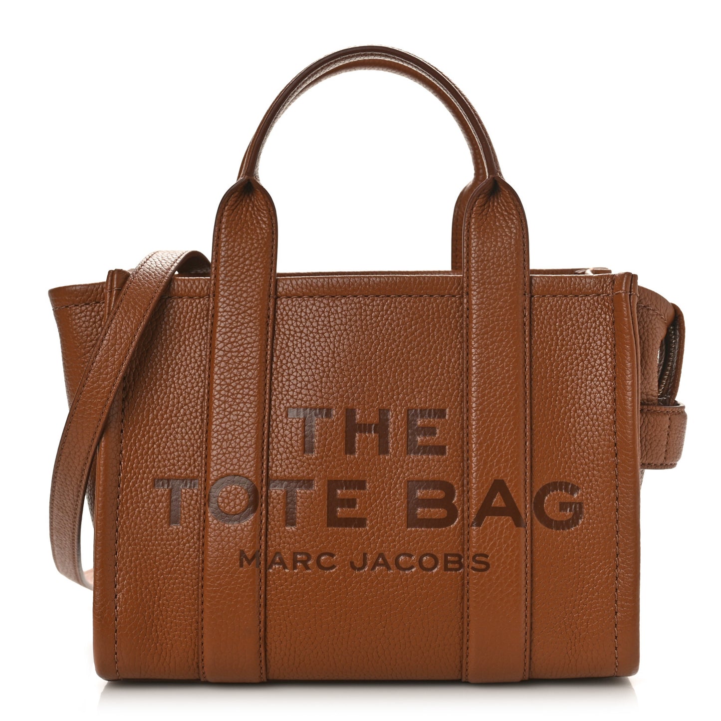 Grained Calfskin Small The Tote Bag Argan Oil