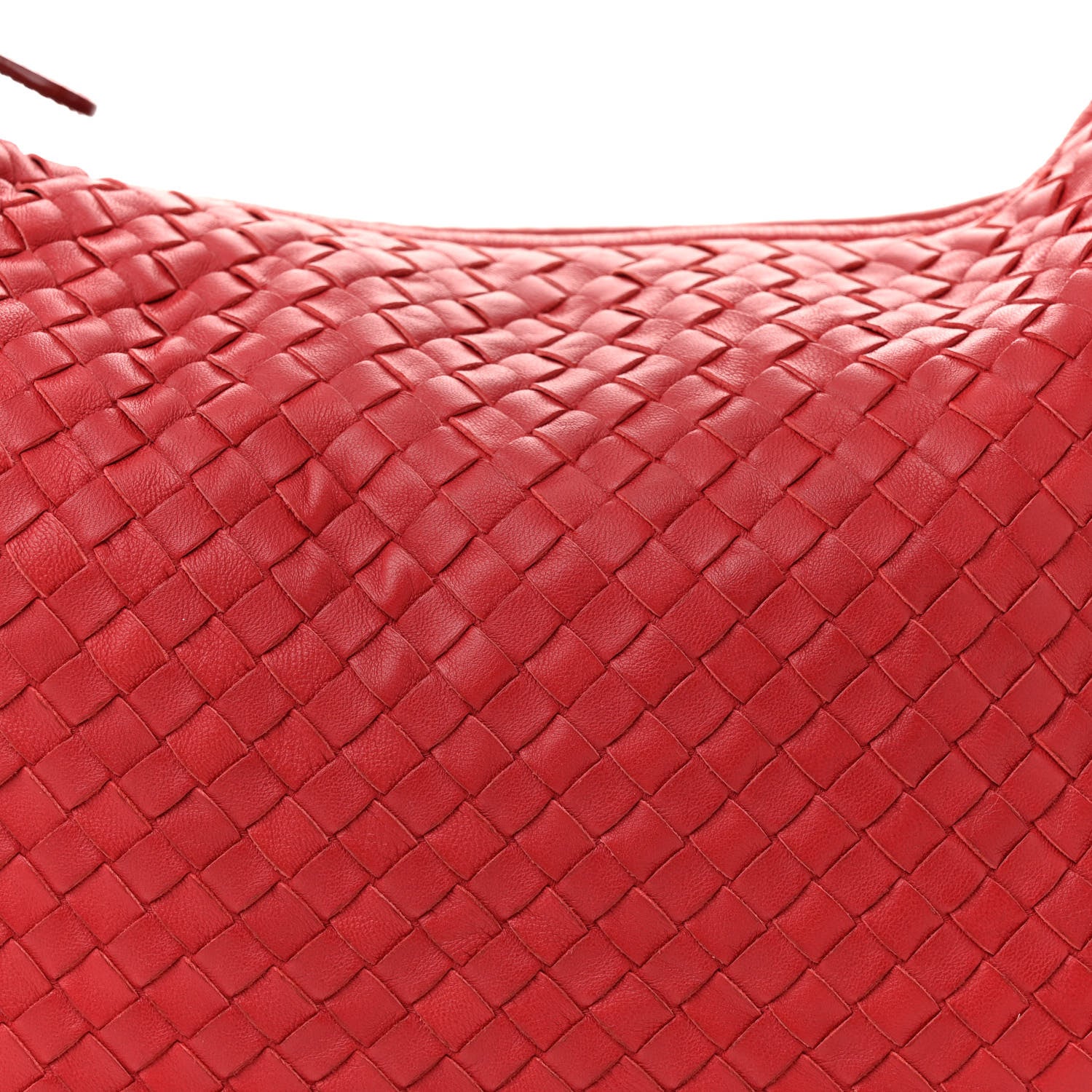Bottega Veneta Nappa Intrecciato Large Veneta Hobo Red 7 of 11