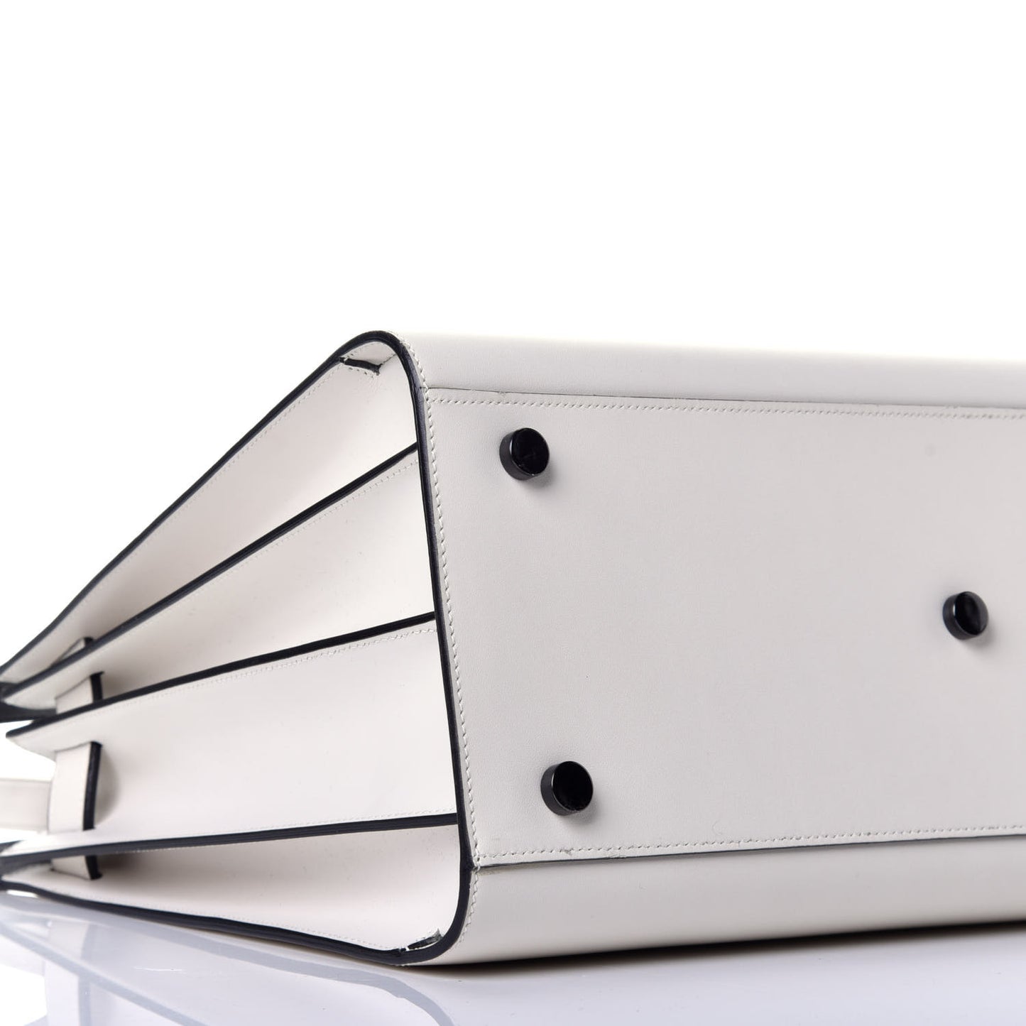 Grained Calfskin Small Sac De Jour Dove Porcellana Black