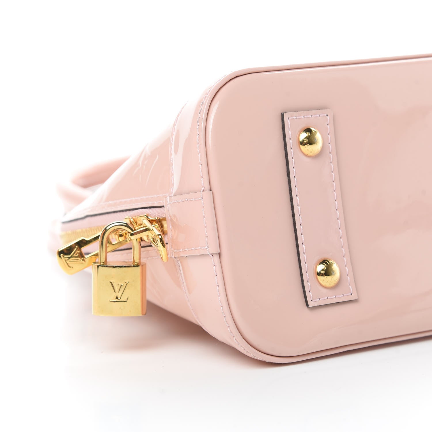 Louis Vuitton Vernis Alma BB Rose Ballerine 10 of 14