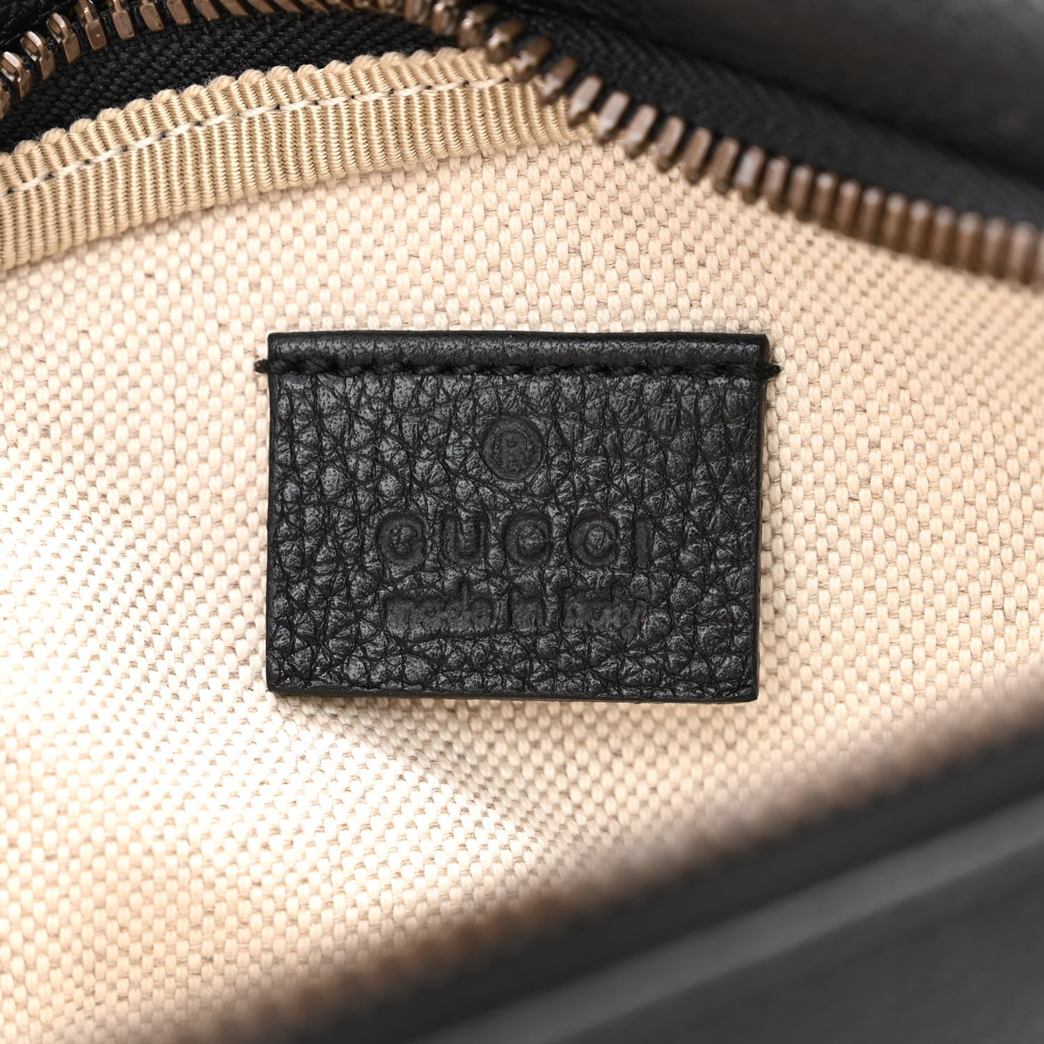 Gucci Grained Calfskin Small Logo Belt Bag Black 6 of 10