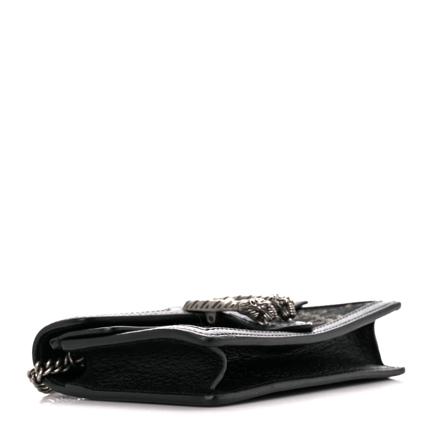Jacquard Black Denim GG Monogram Super Mini Dionysus Shoulder Bag Black Ivory