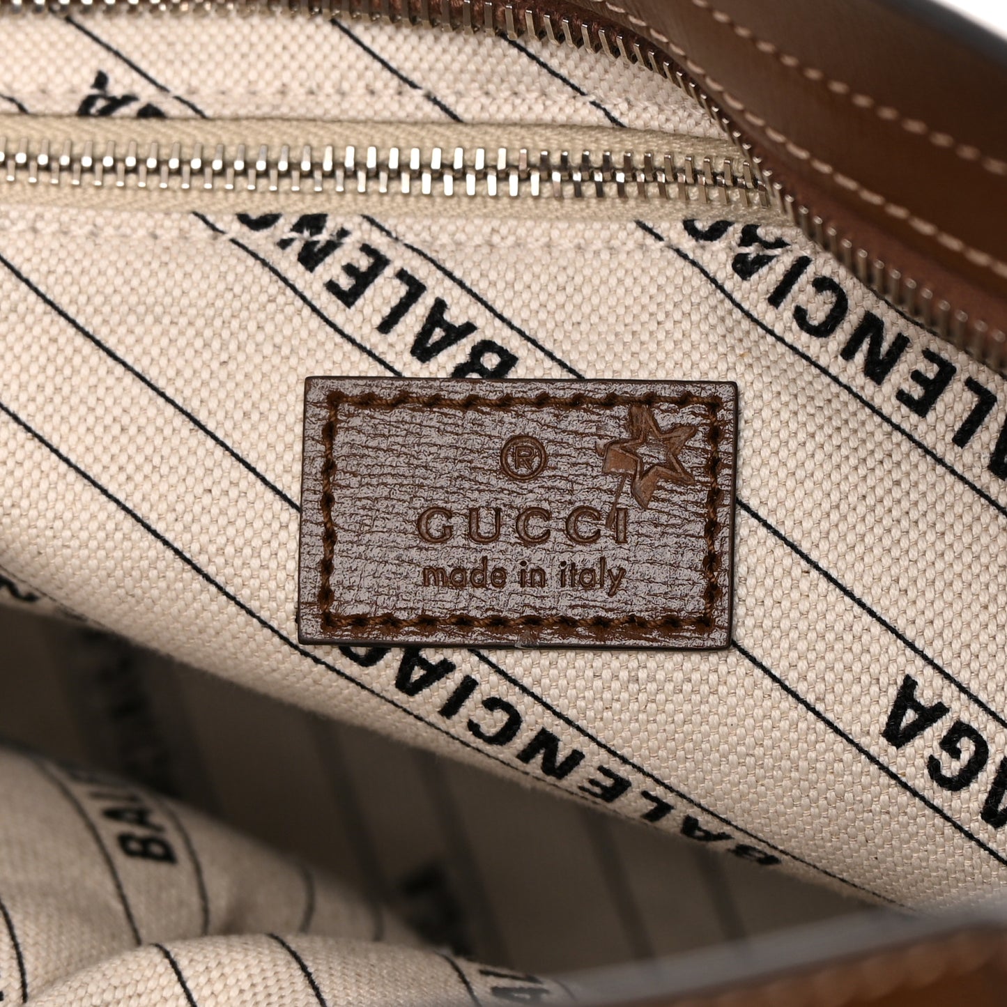 X GUCCI GG Monogram Azalea Calfskin Neo Classic Silver Hardware Medium City Beige Ebony Brown Sugar