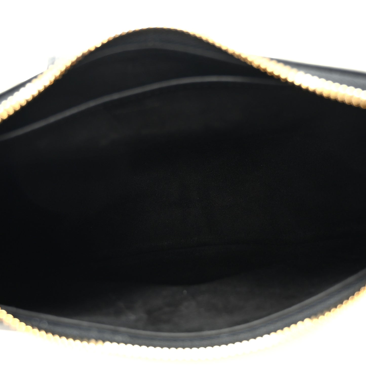 Smooth Calfskin Medium Strap Ava Triomphe Shoulder Bag Black