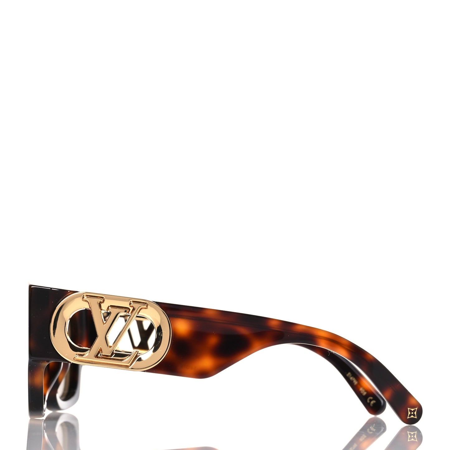 Acetate LV Link Square Sunglasses Z1479E Dark Tortoise