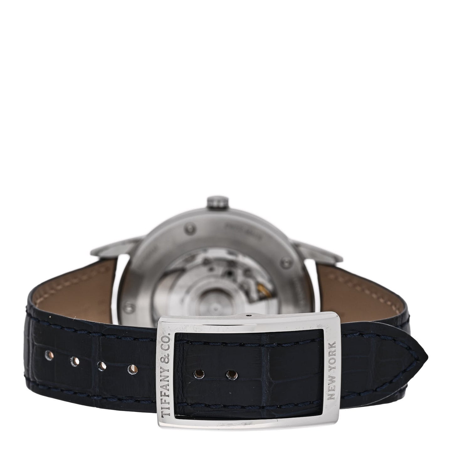 Stainless Steel Alligator Diamond 40mm CT60 3-Hand Automatic Watch Blue