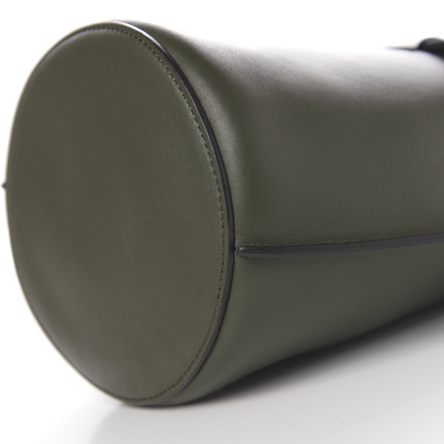 Smooth Calfskin Nano Big Bag Bucket Army Green