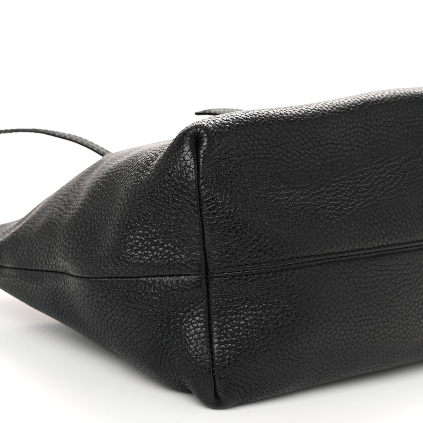 London Grainy Calfskin Small Salisbury Tote Black
