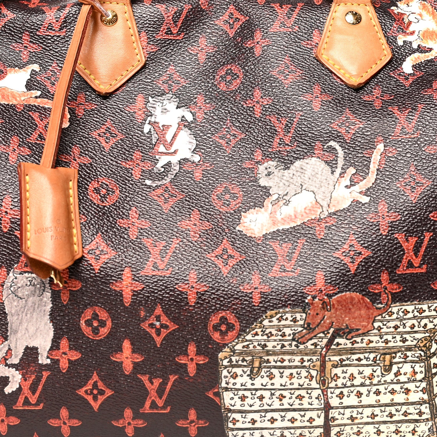 Louis Vuitton Catogram Speedy Bandouliere 30 Marron 9 of 17