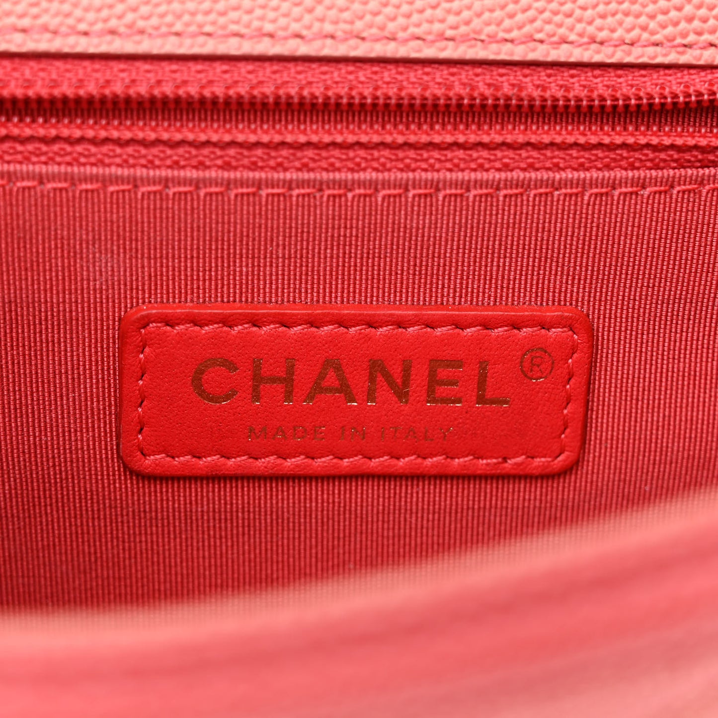 Caviar Quilted Sunset On The Sea Waist Bag Coral