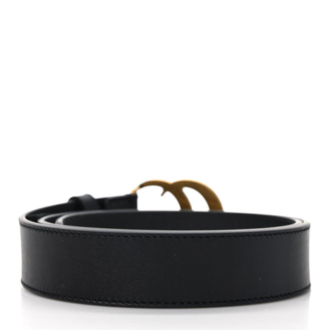 Calfskin Double G 30mm Belt 80 32 Black