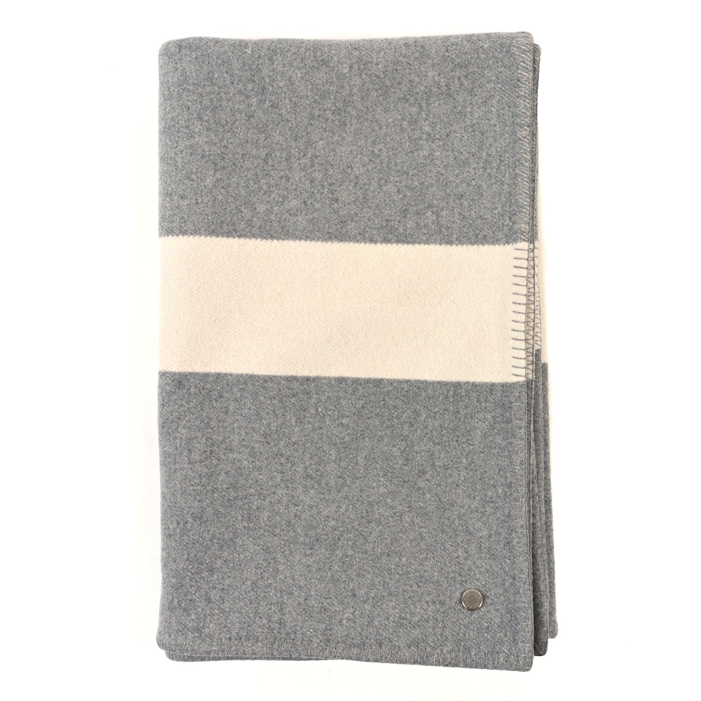 Wool Cashmere Avoine Blanket Craie Gris