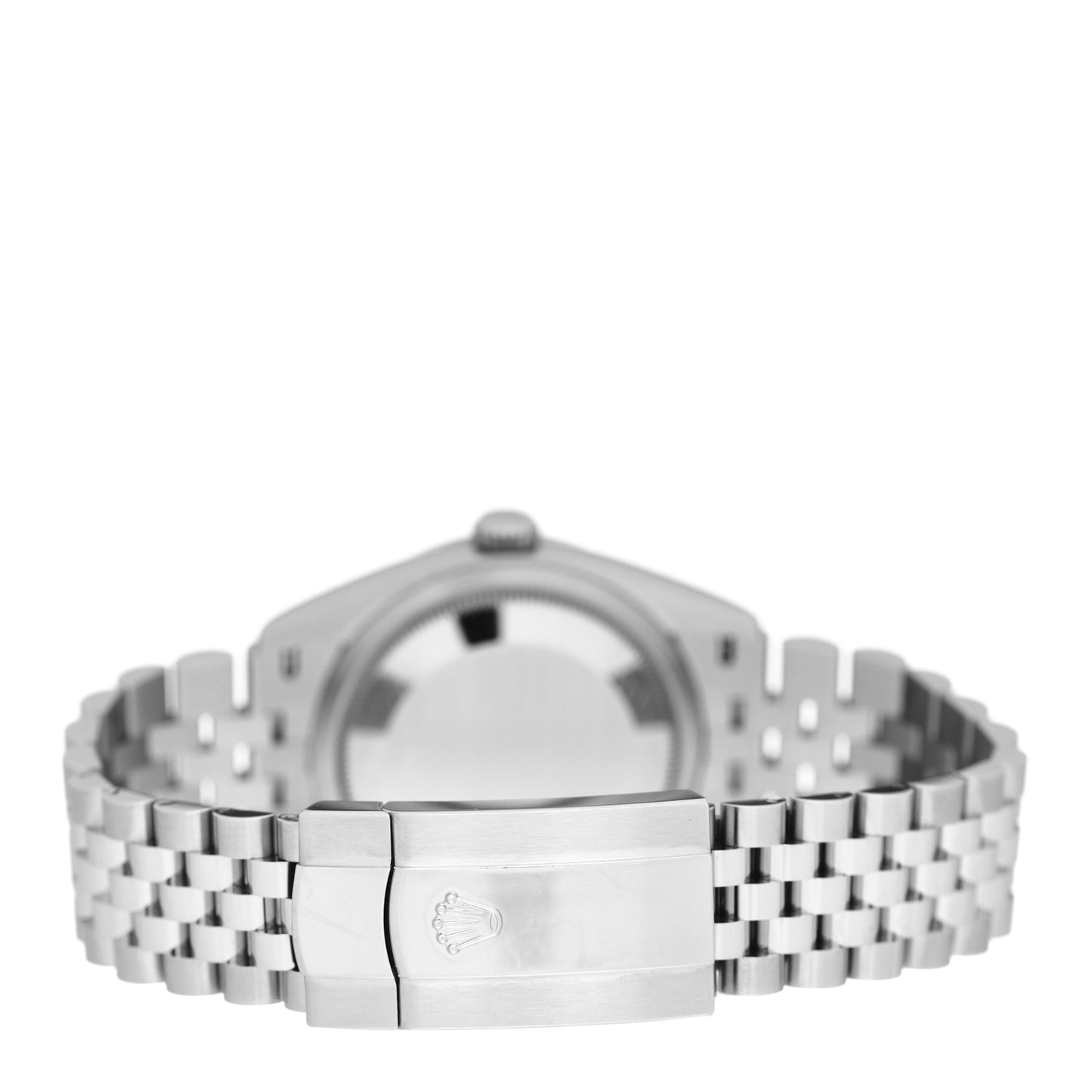 Stainless Steel 18K White Gold Diamond 36mm Oyster Perpetual Datejust Watch Aubergine Roman 126234