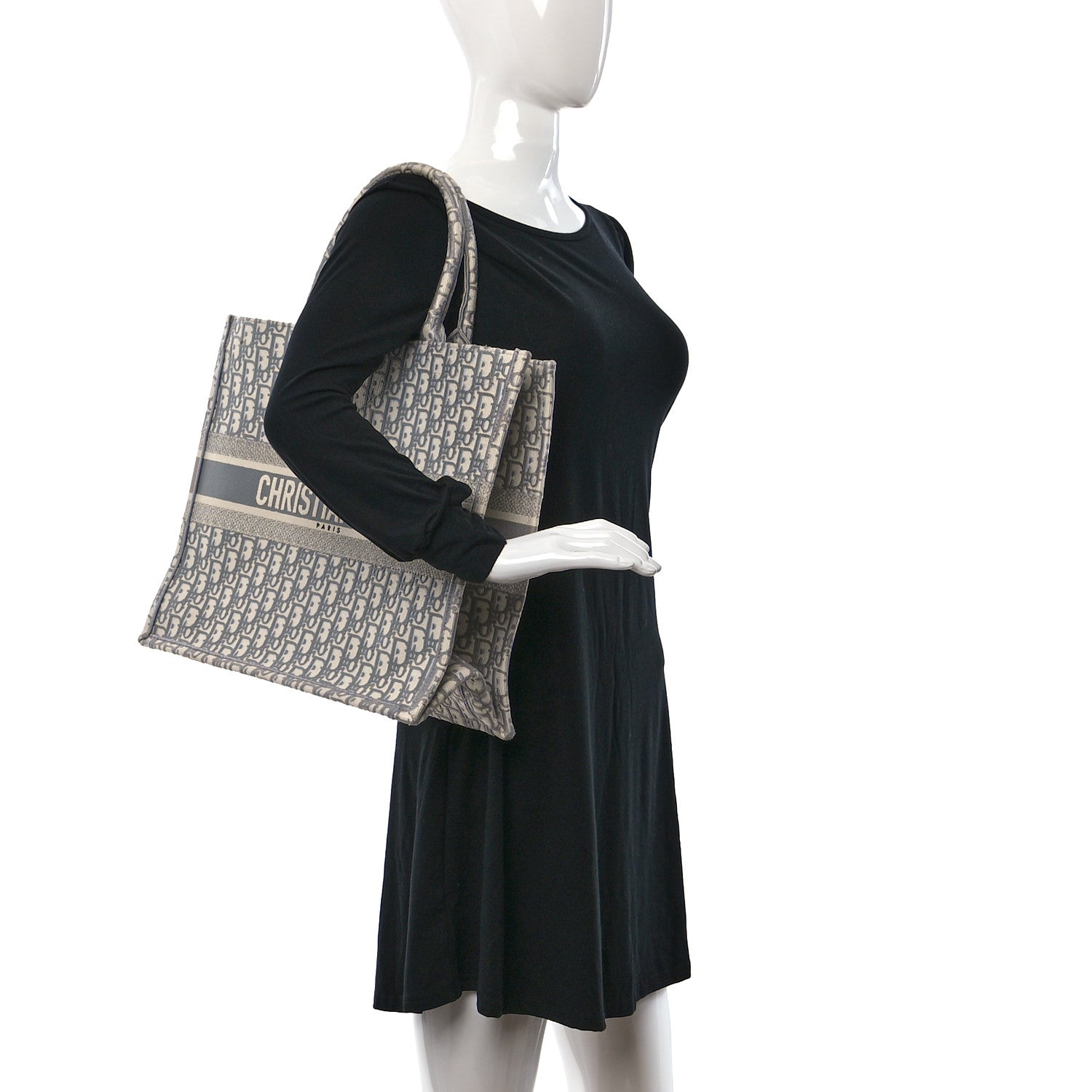 Christian Dior Oblique Large Book Tote Grey 3 of 8