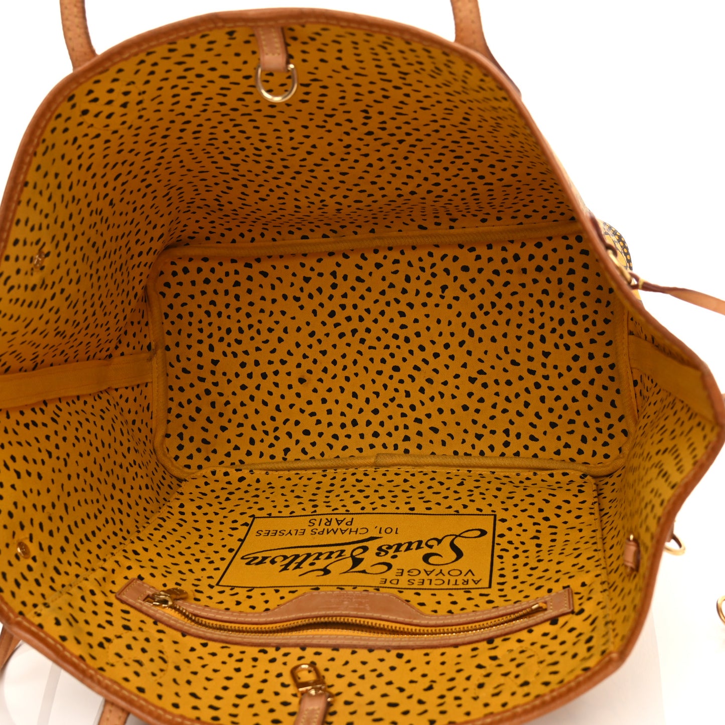 Monogram Kusama Waves Neverfull MM Yellow