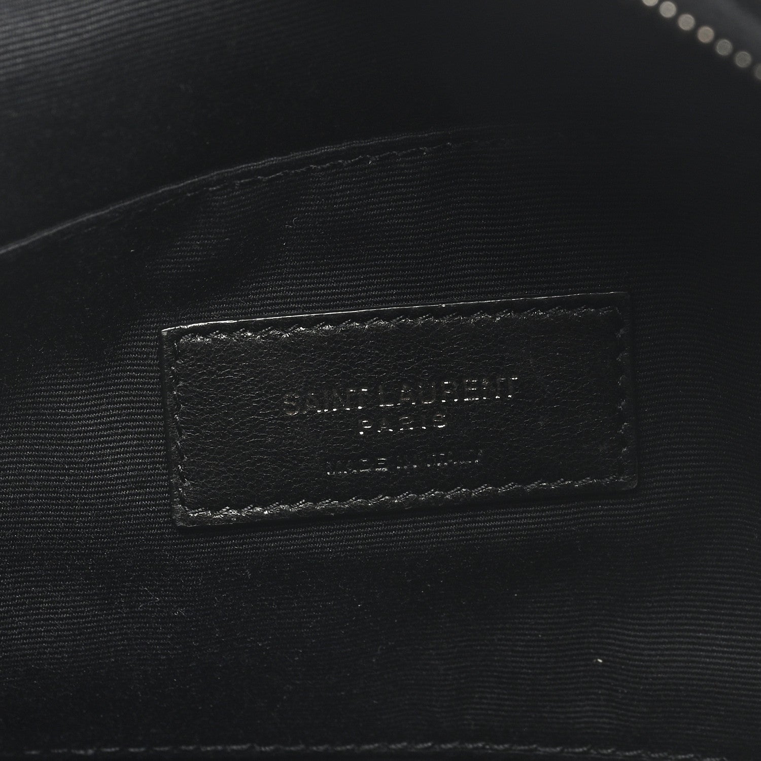 Saint Laurent Calfskin Monogram Belt Bag Black 6 of 8