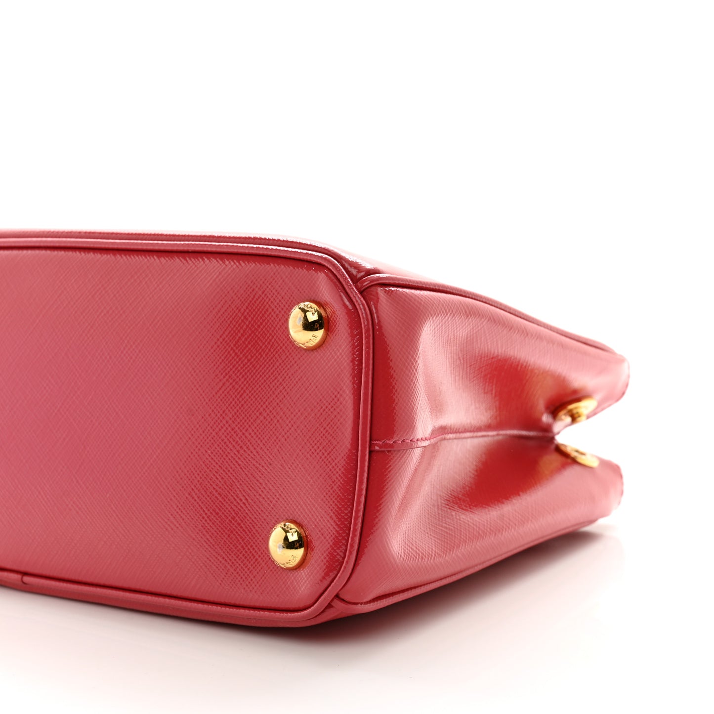 Saffiano Vernice Mini Galleria Double Zip Tote Peonia