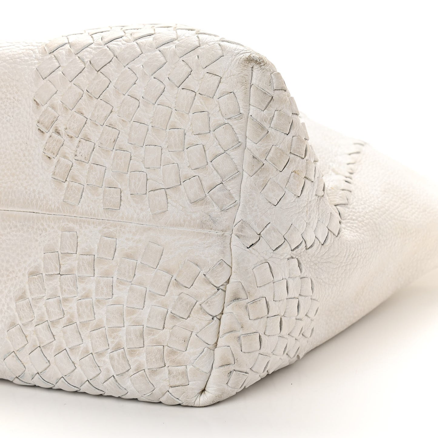 Nappa Intrecciato Tote White