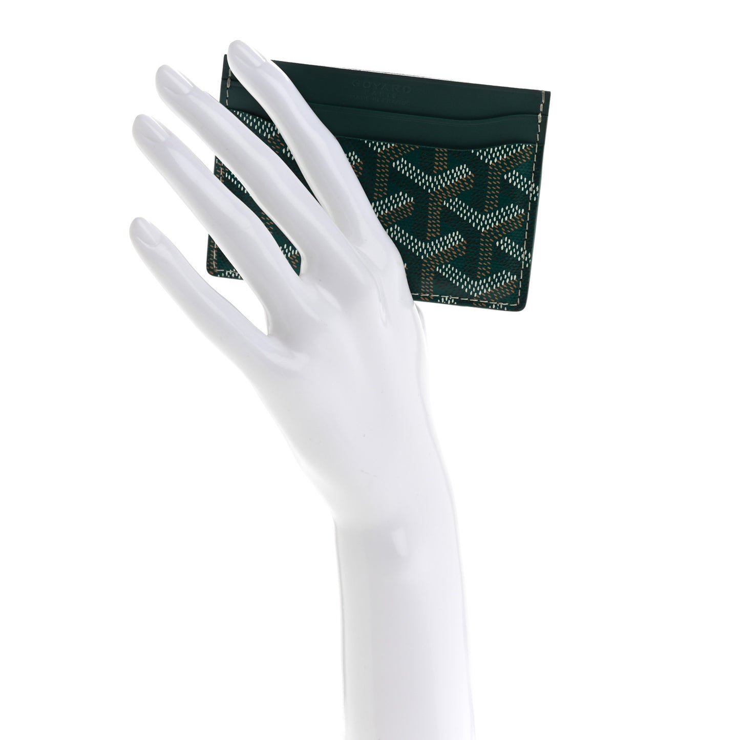 Goyardine Saint Sulpice Card Holder Green