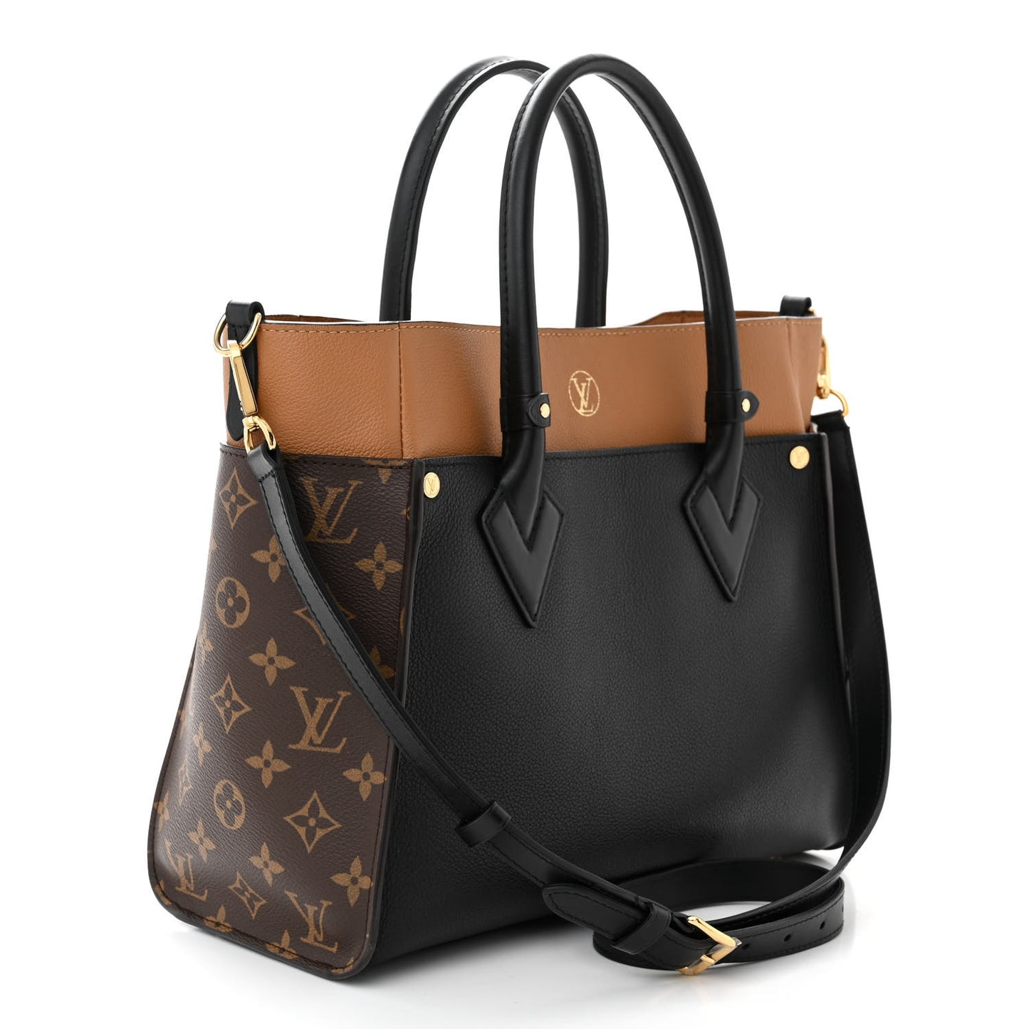 Calfskin Monogram On My Side Black