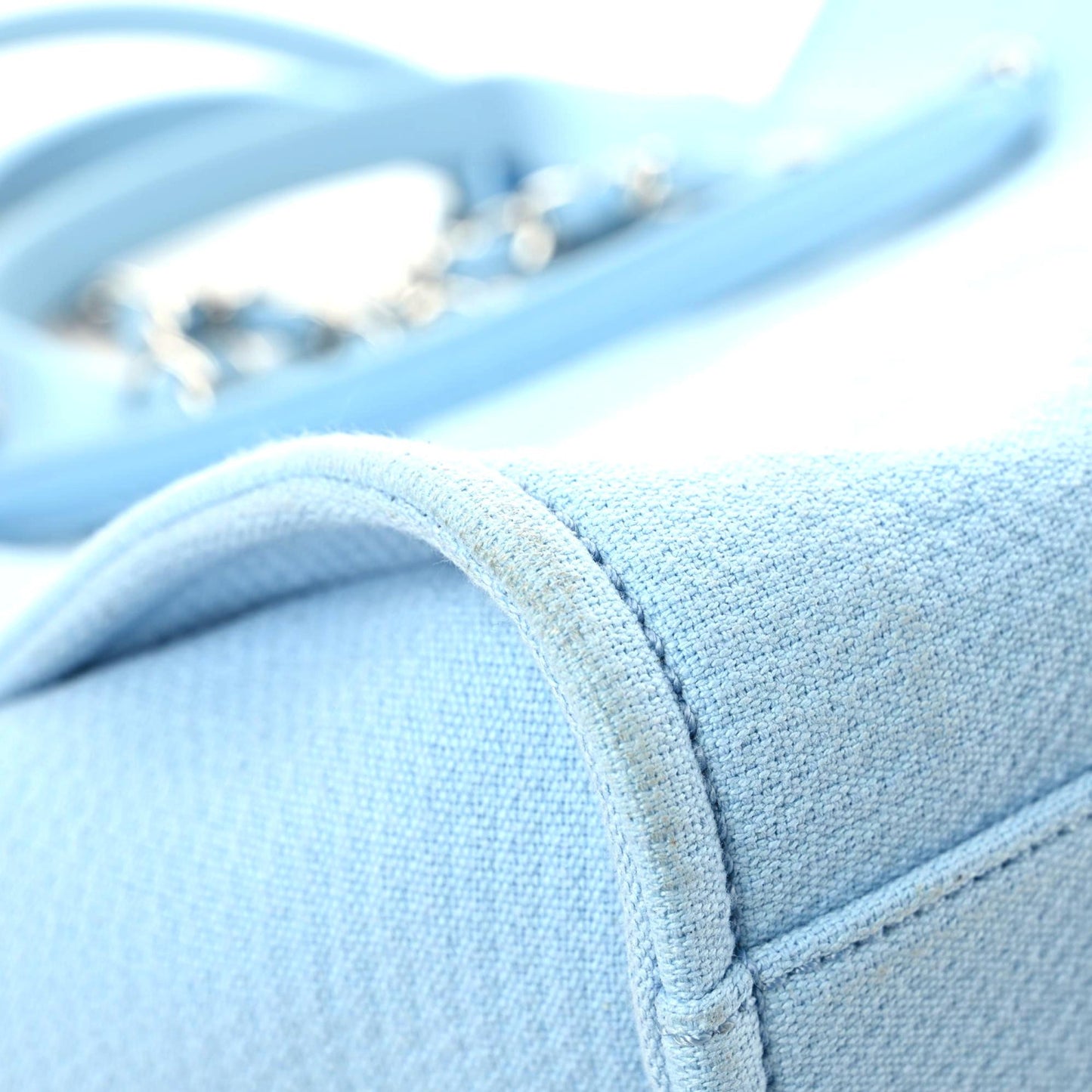 Mixed Fibers Medium Deauville Tote Light Blue