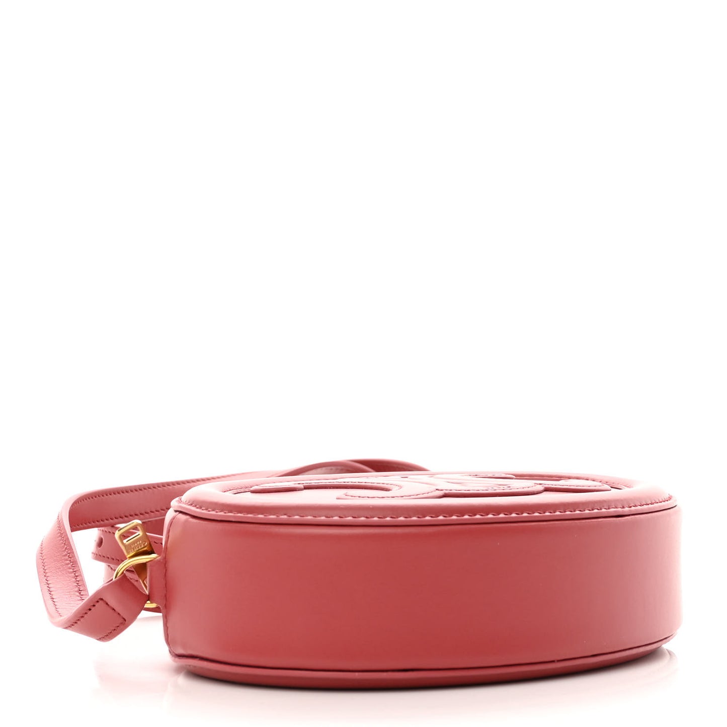 Smooth Calfskin Cuir Small Triomphe Oval Purse Crossbody Lipstick