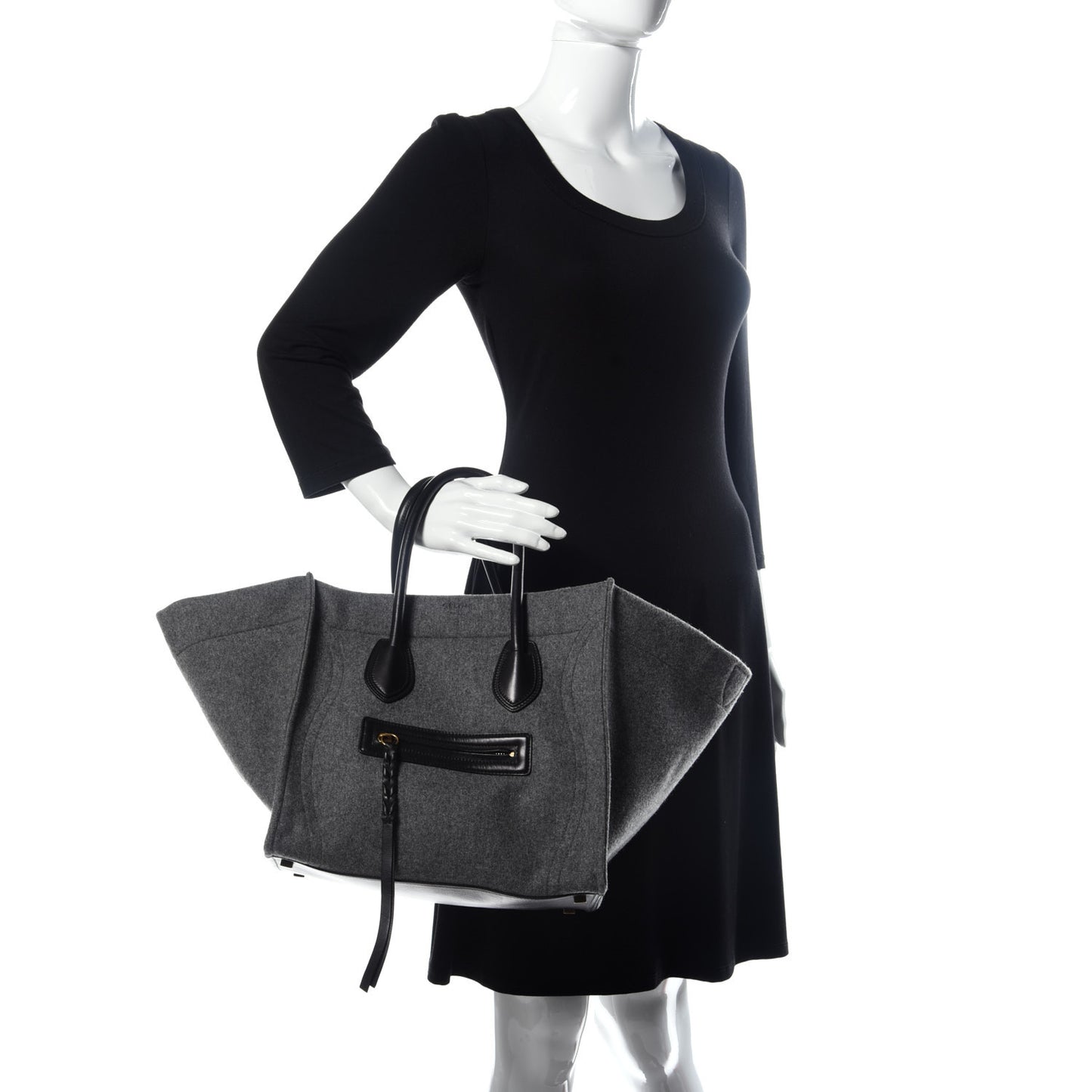 Felt Medium Phantom Luggage Pearl Grey