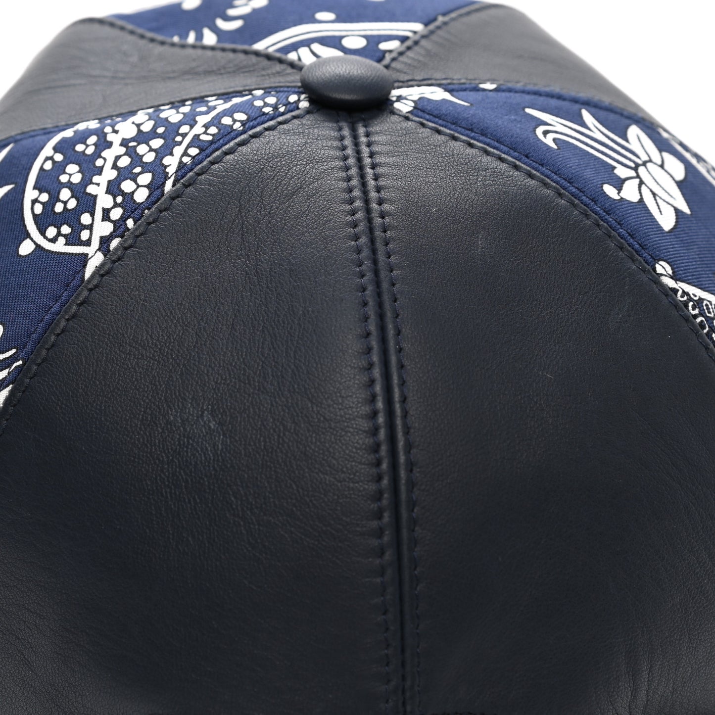 Lambskin Silk Thelma Les Leopards Bandana Hat 59 Marine White