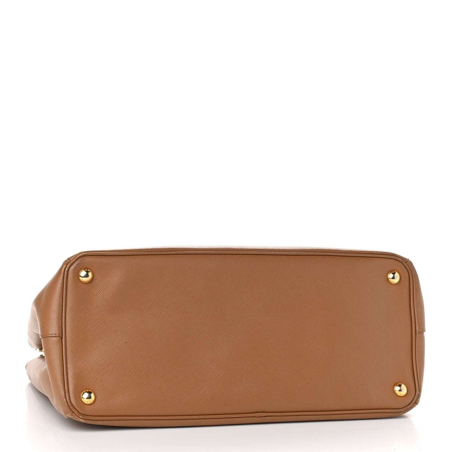 Saffiano Large Galleria Double Zip Tote Caramel