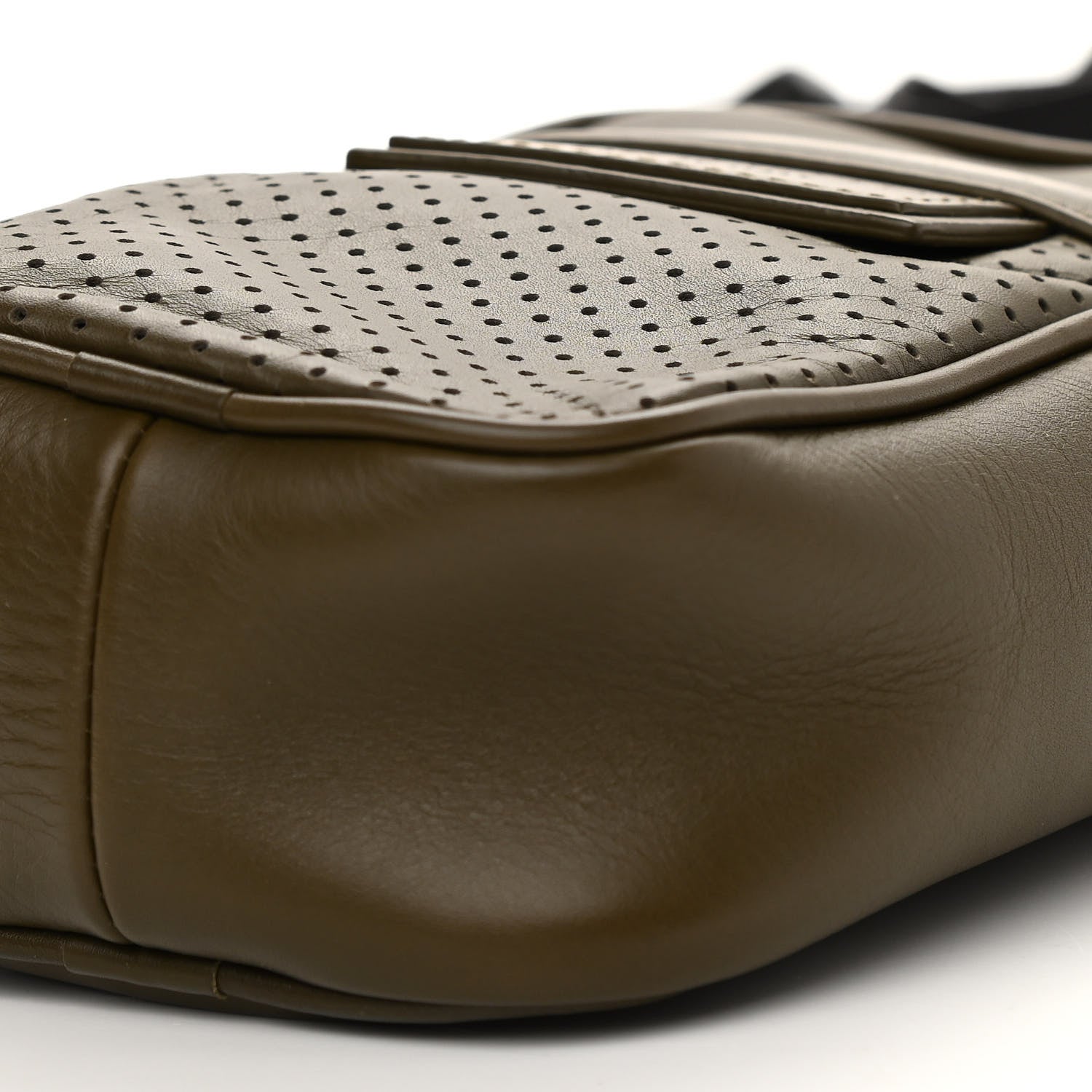 Bottega Veneta Perforated Calfskin Leggero Crossbody Mustard 10 of 10