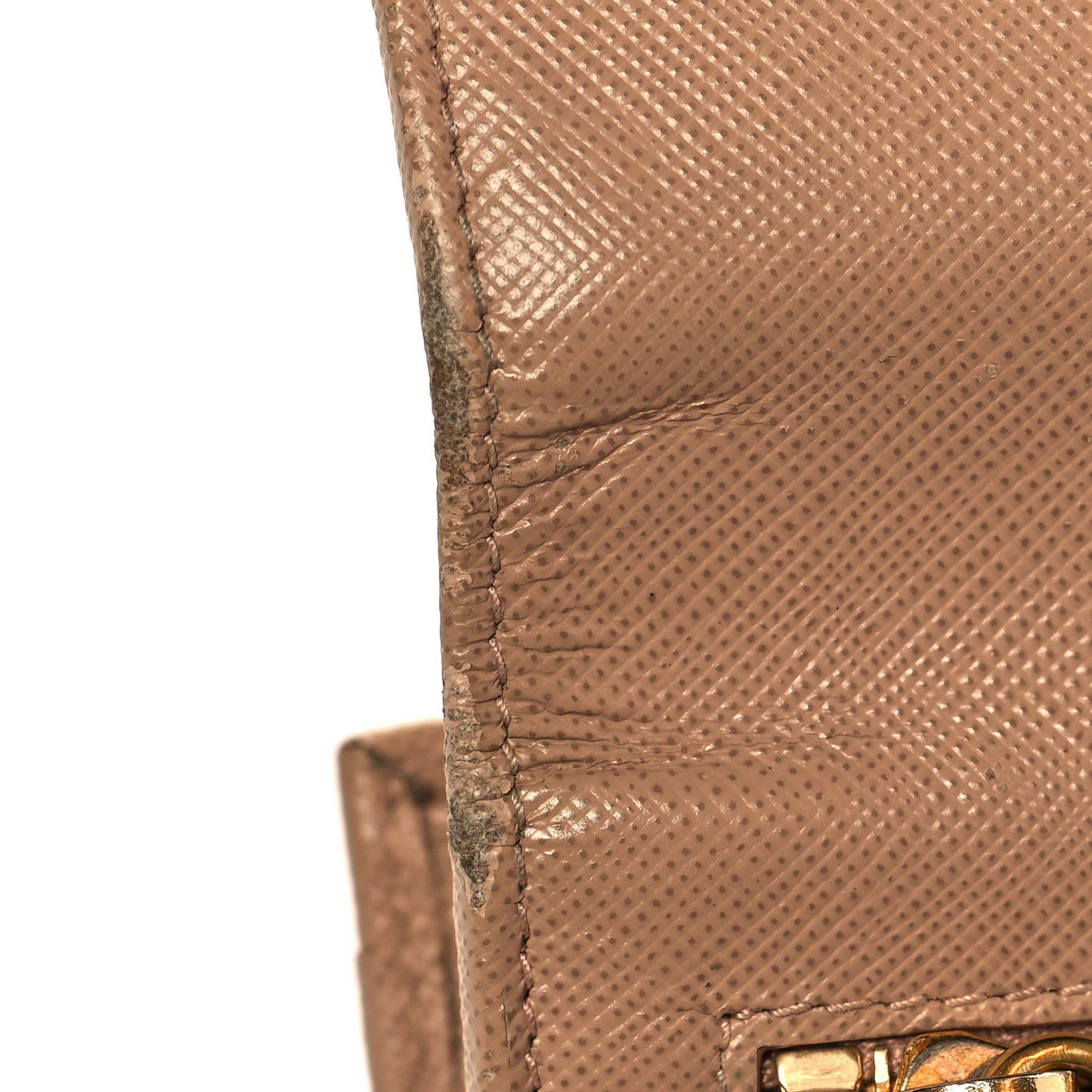 Saffiano Metal Continental Flap Wallet Cammeo