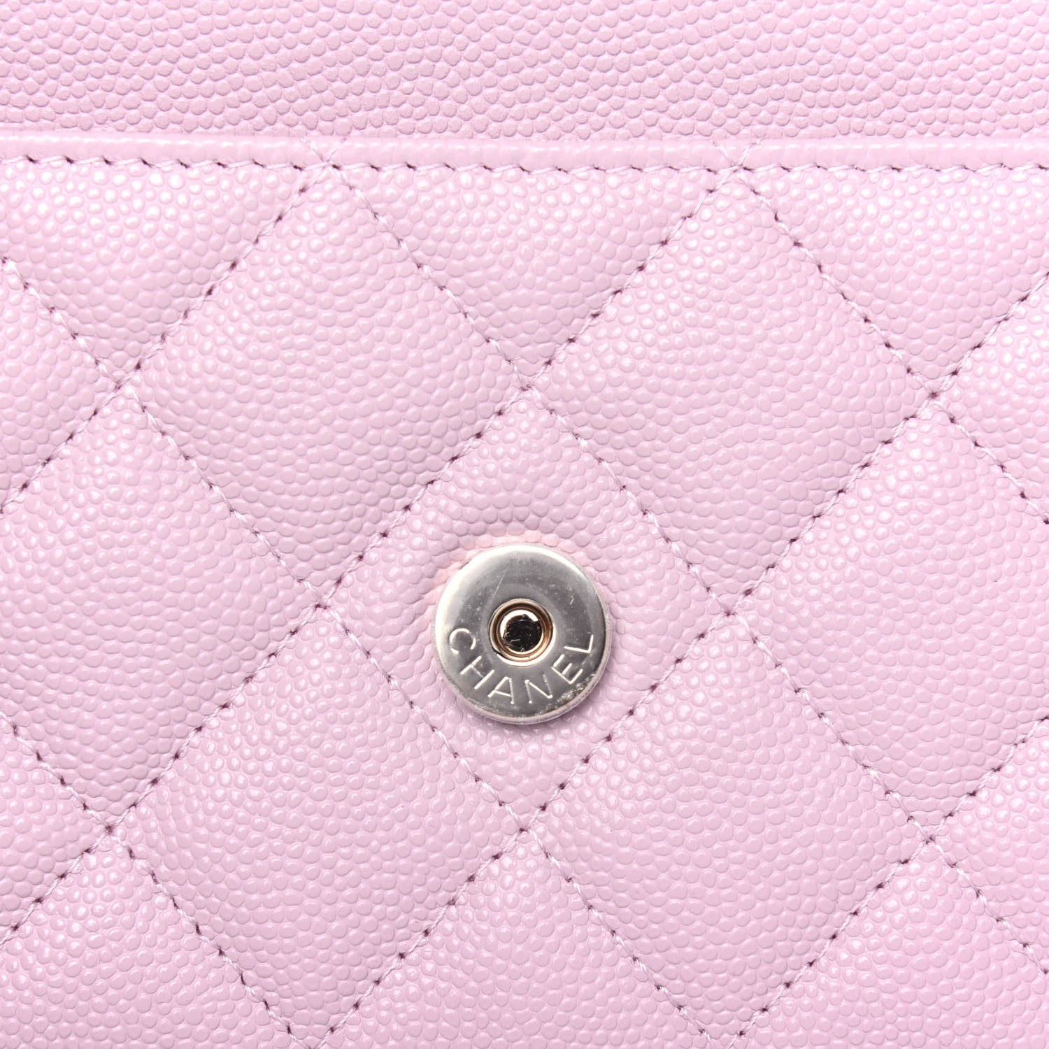 Chanel Caviar Quilted Wallet On Chain WOC Light Pink 10 of 14