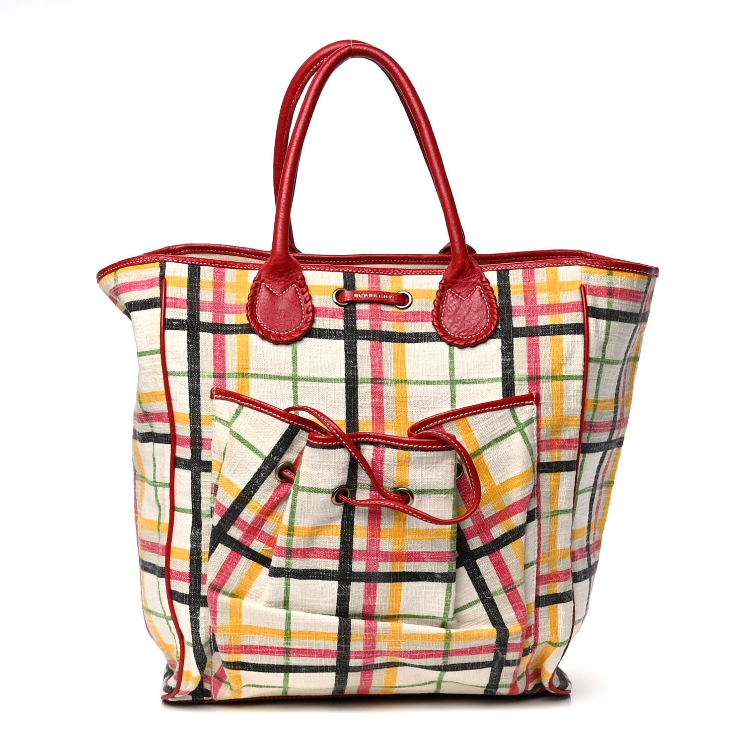 Burberry Canvas Check Tote Multicolor 1 of 7