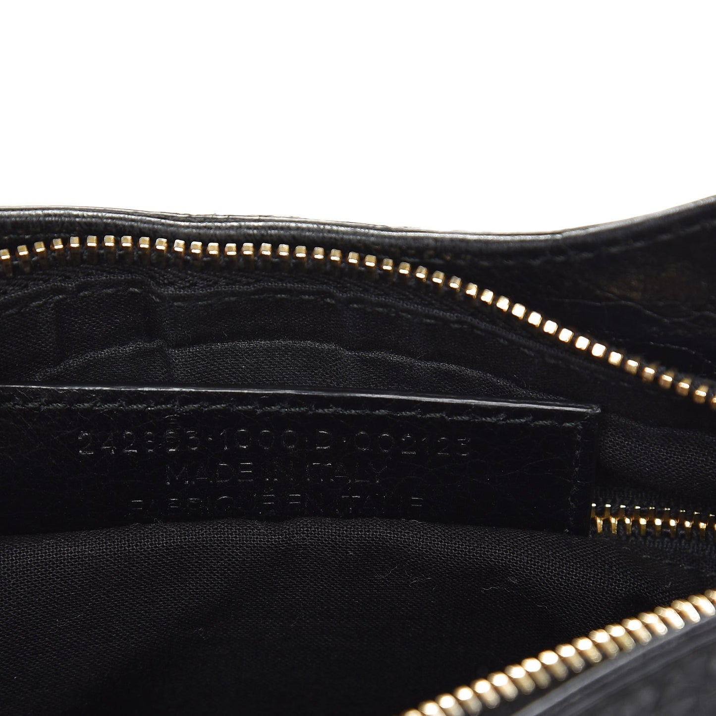 Agneau Classic Gold Hardware Hip Black