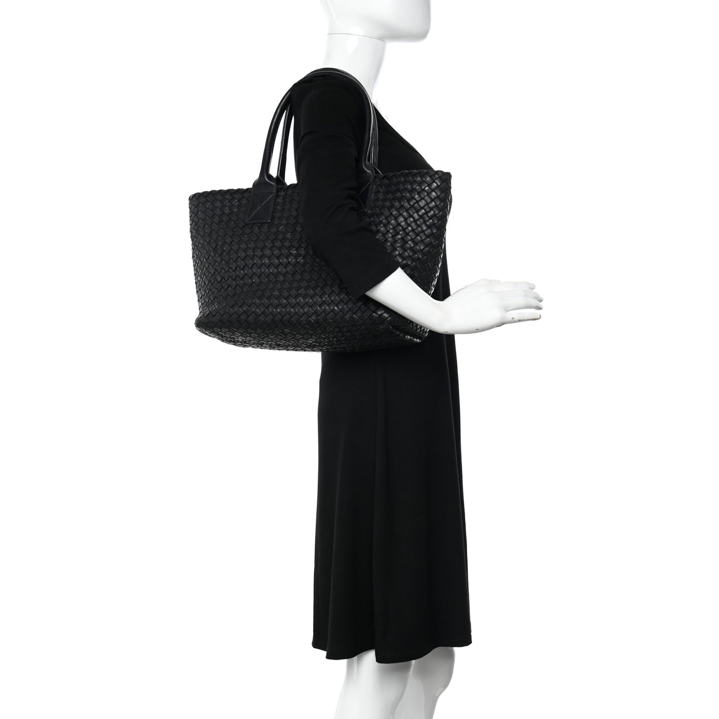 Nappa Intrecciato Mini Cabat Black