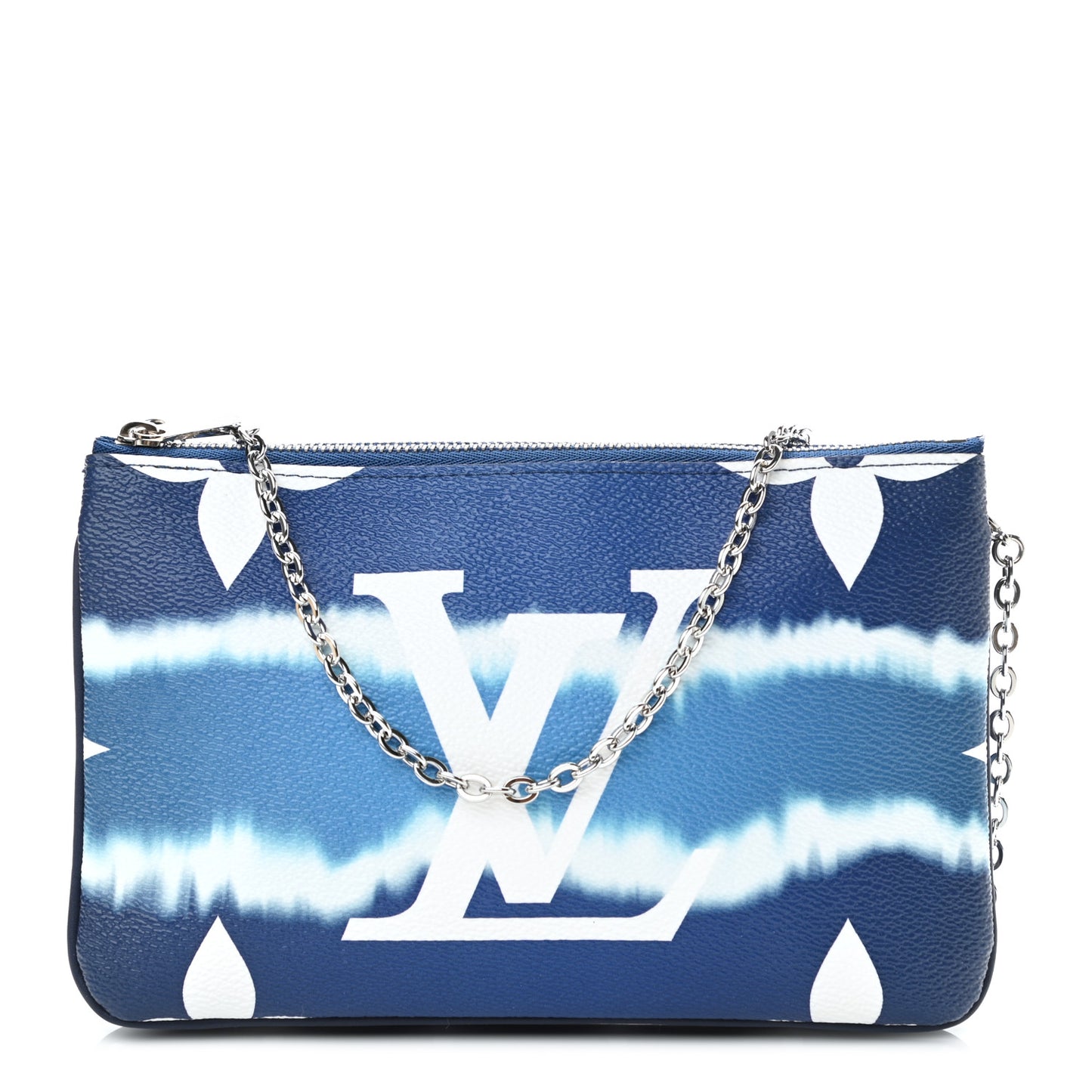 Monogram Giant Escale Double Zip Pochette Blue