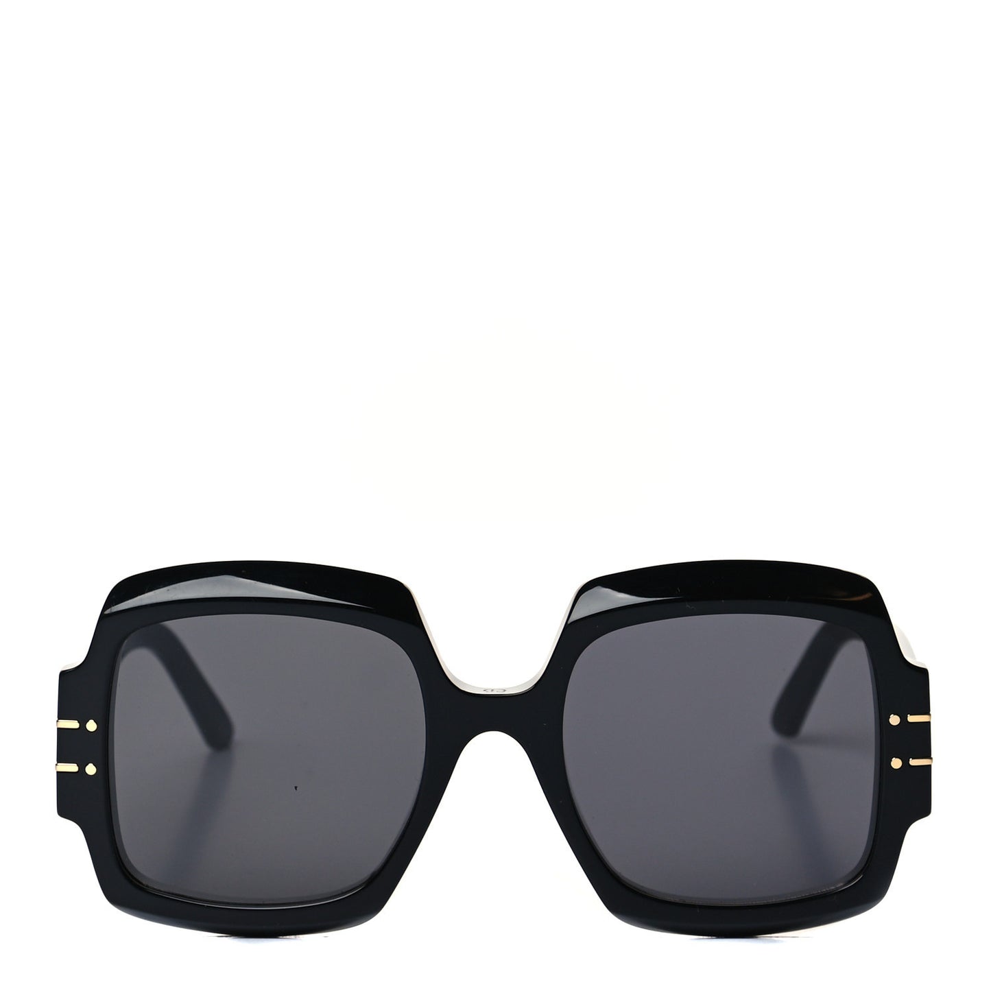 Acetate Diorsignature S1U Square Sunglasses Black