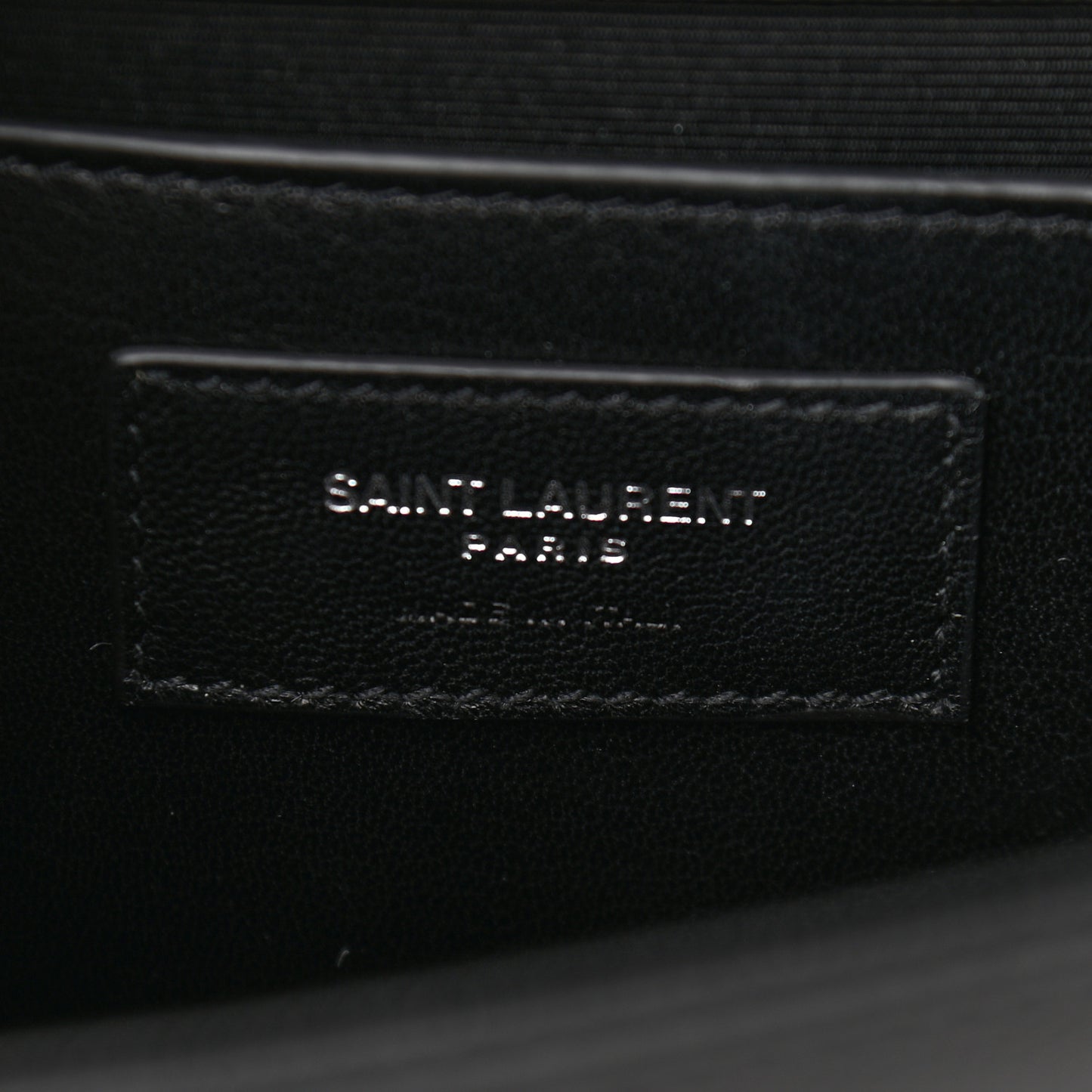 Grain De Poudre Medium Classic Monogram Kate Satchel Black