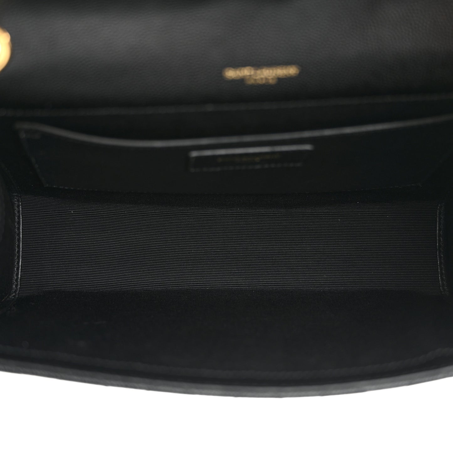 Grain De Poudre Textured Mixed Matelasse Triquilt Medium Monogram Satchel Black