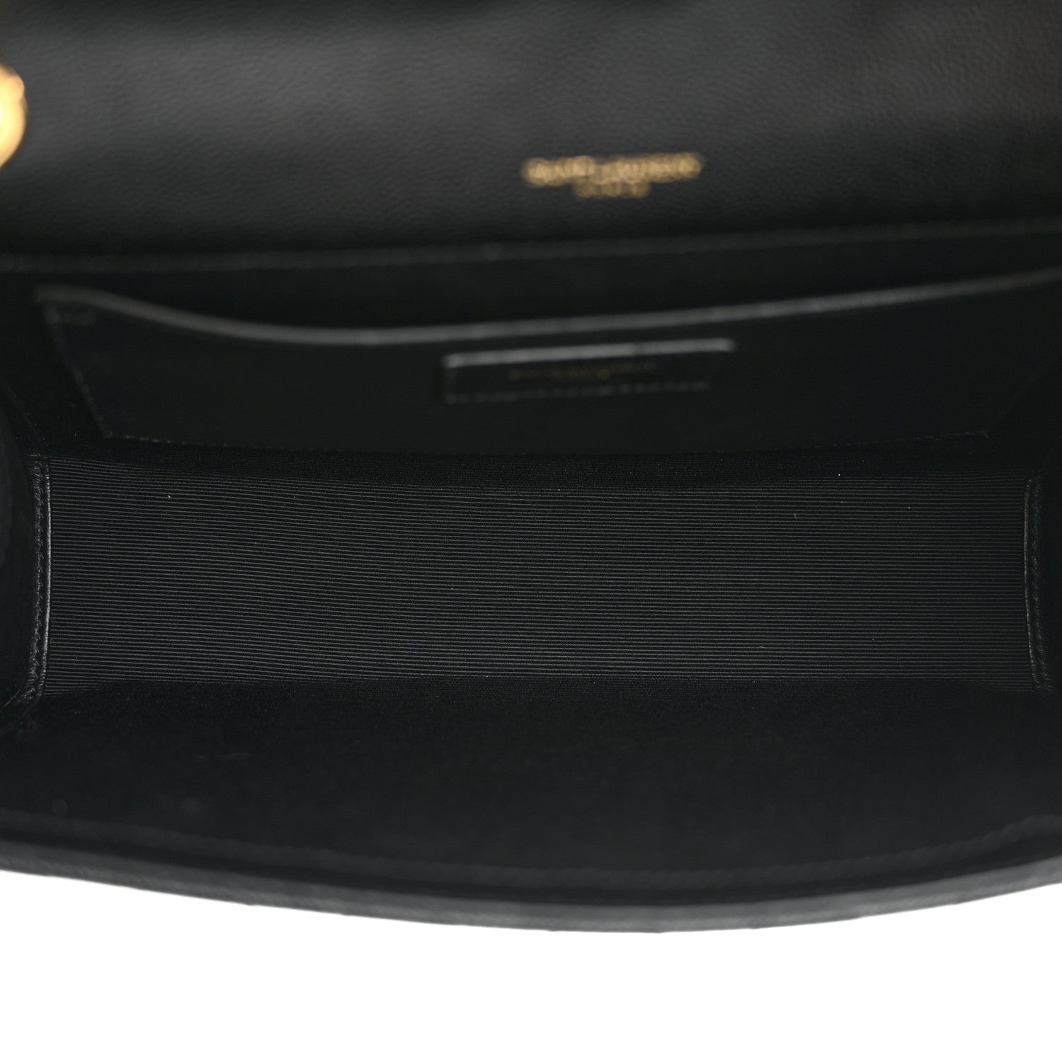 Saint Laurent Grain De Poudre Textured Mixed Matelasse Triquilt Medium Monogram Satchel Black 5 of 10